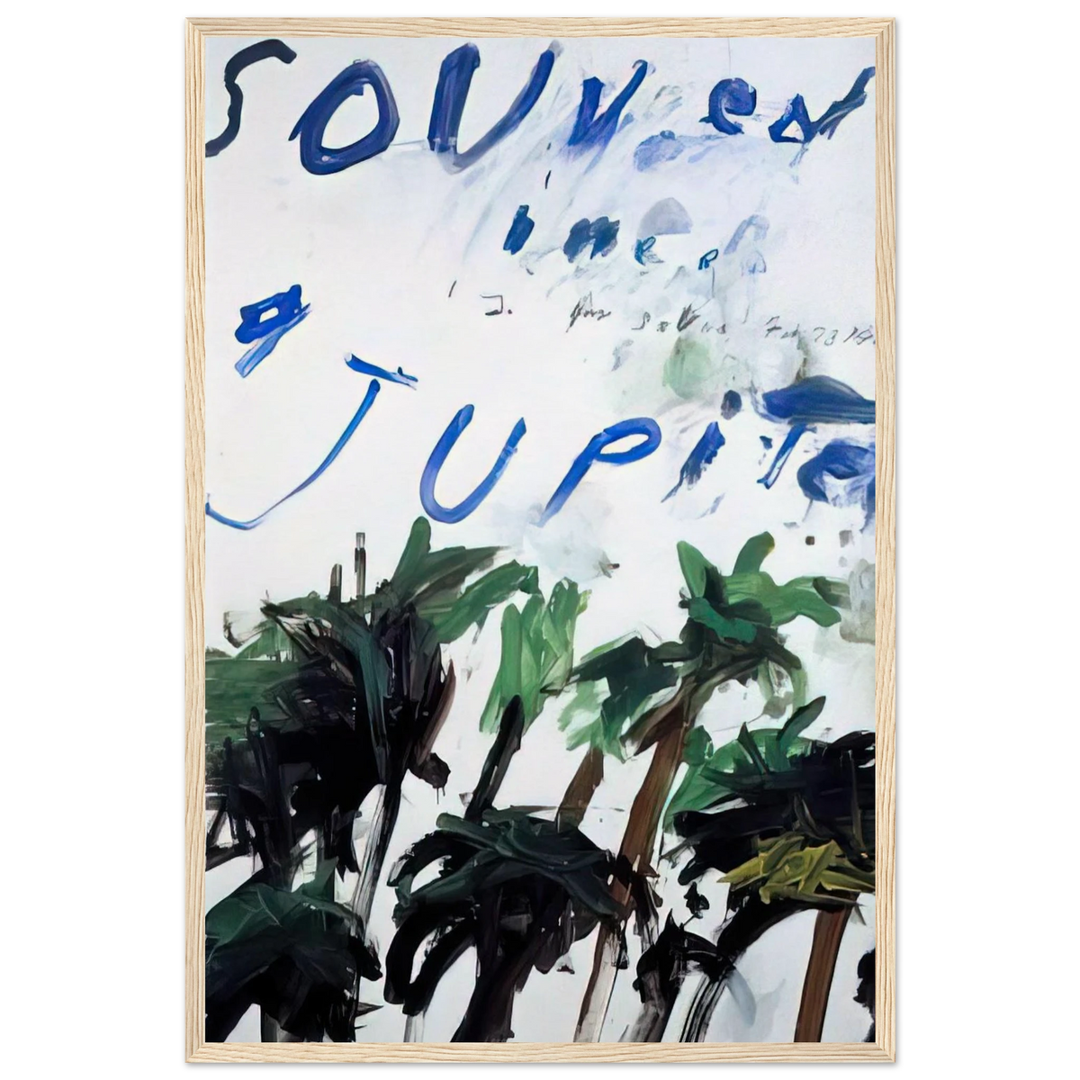 Souvenir Framed Poster | Cy Twombly Framed Prints Wall Art | Cy Twombly Store
