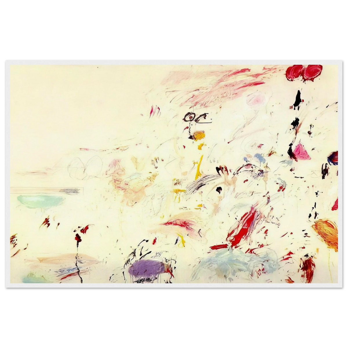 Bay of Naples Framed Poster | Cy Twombly Framed Prints Wall Art | Cy Twombly Store