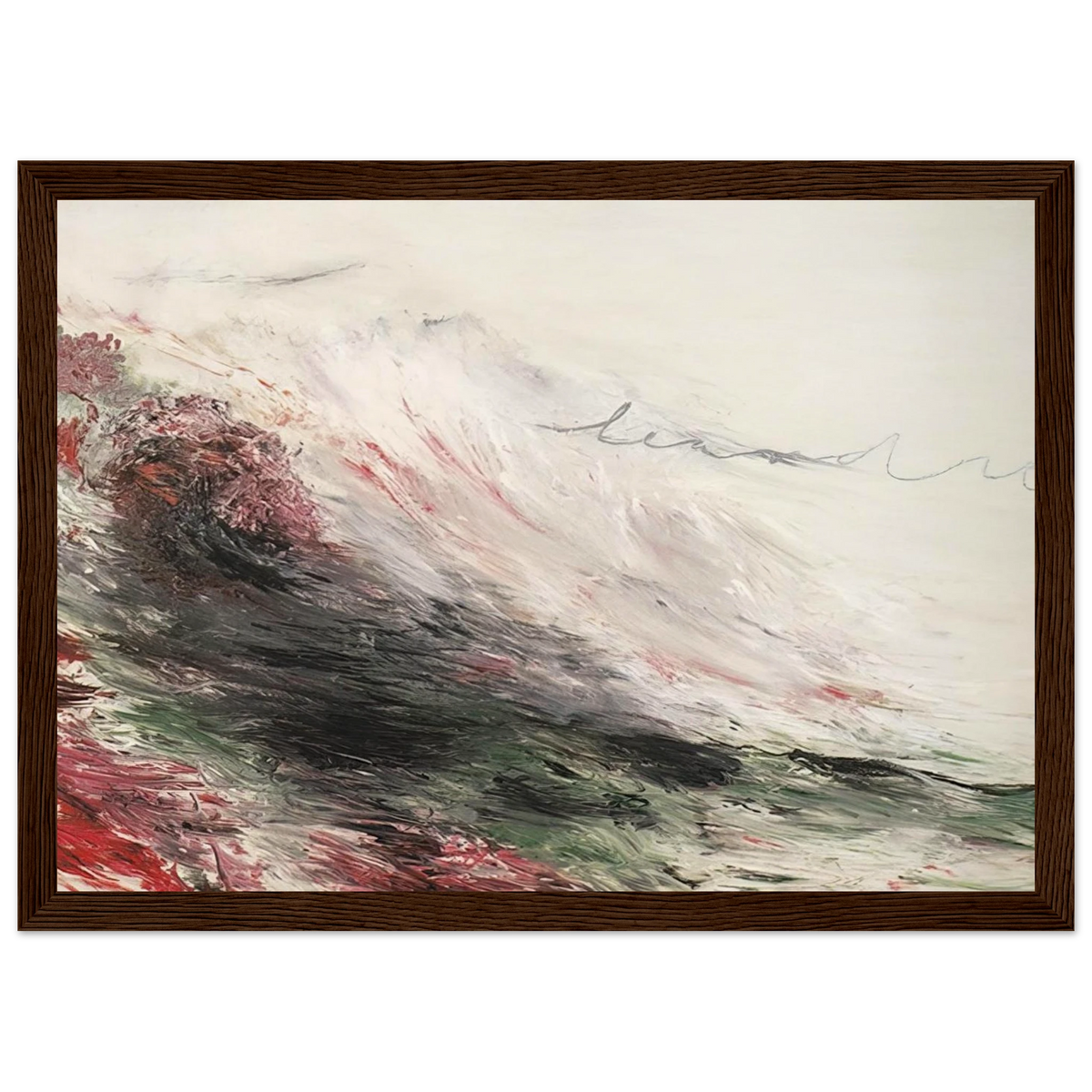 Hero and Leandro  A Painting in Four Parts  Part I Framed Poster | Cy Twombly Framed Prints Wall Art | Cy Twombly Store