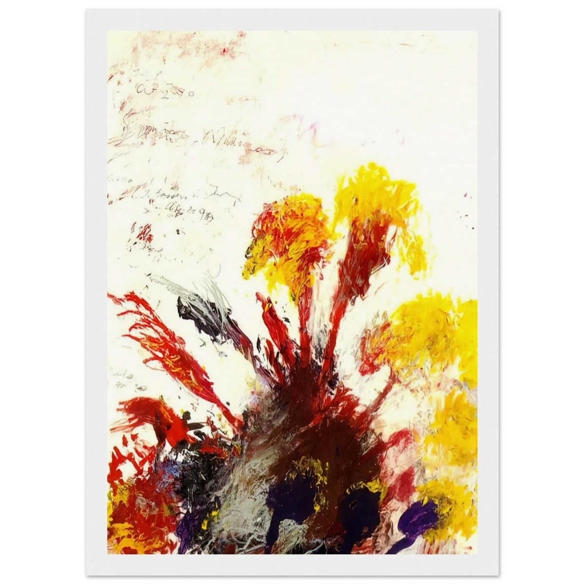 Summer Madness Framed Poster | Cy Twombly Framed Prints Wall Art | Cy Twombly Store