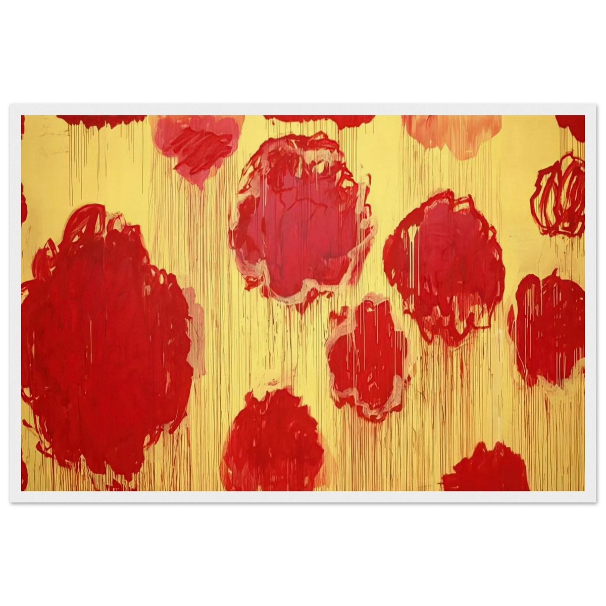 Untitled  Peonias series  Framed Poster | Cy Twombly Framed Prints Wall Art | Cy Twombly Store