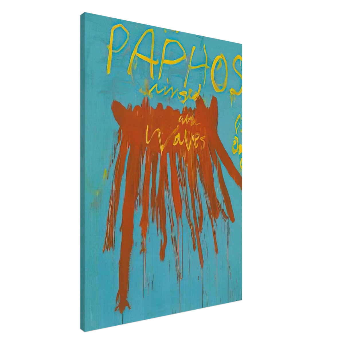 Leaving Paphos Ringed With Waves IV Canvas | Cy Twombly Canvas | Cy Twombly Store