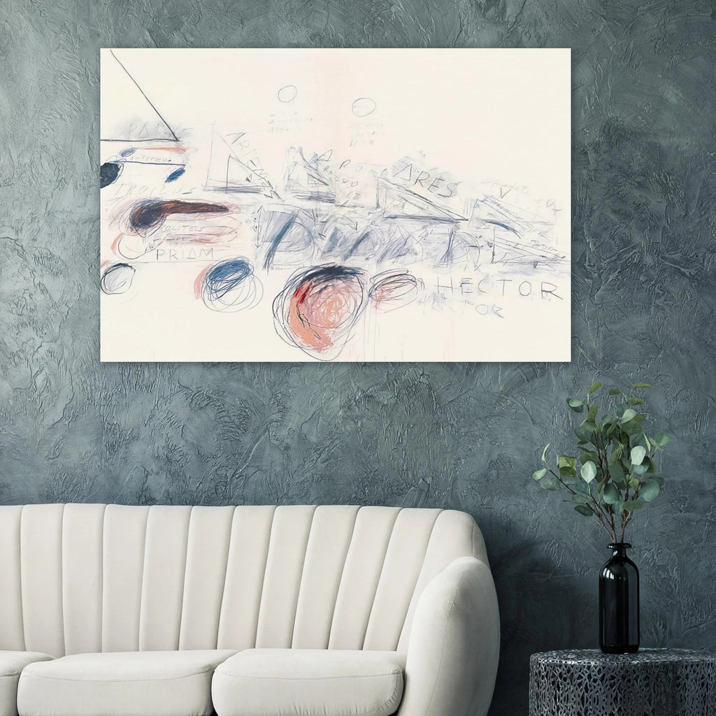 Fifty Days at Iliam. Ilians in Battle Poster | Cy Twombly Poster | Cy Twombly Store