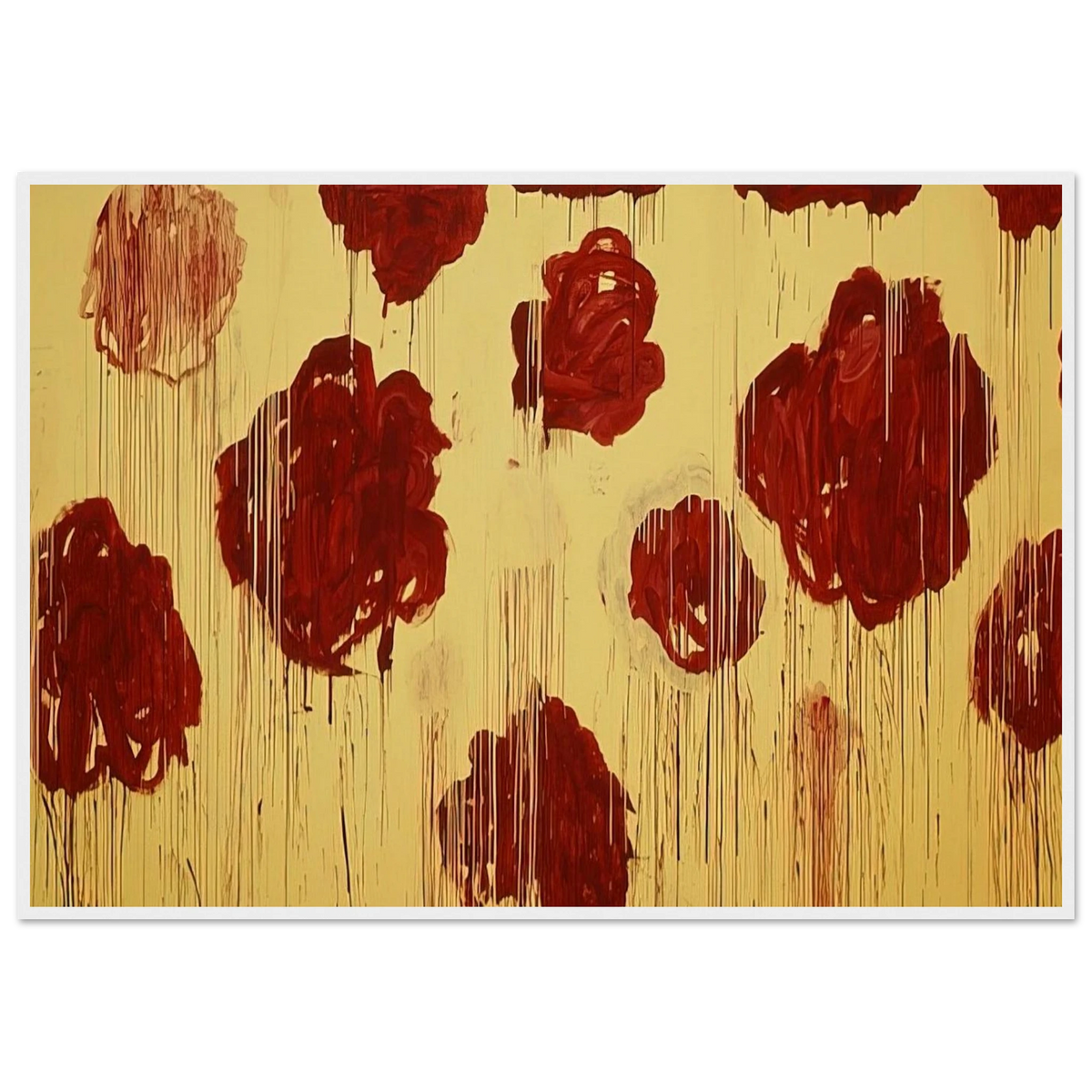 Untitled,  Blooming, A Scattering of Blossoms & Other Things  Framed Poster | Cy Twombly Framed Prints Wall Art | Cy Twombly Store