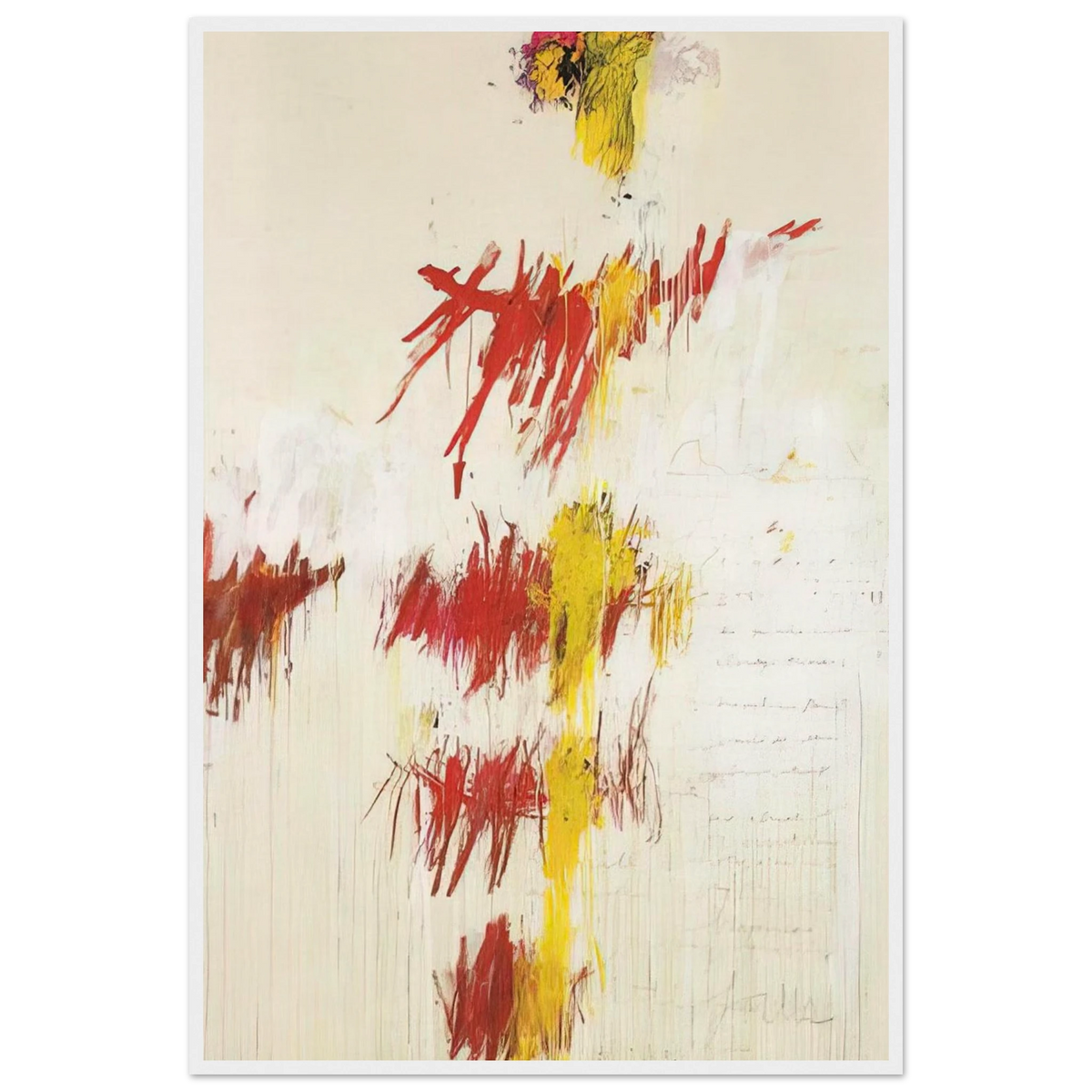 Quattro Stagioni II. Primavera Framed Poster | Cy Twombly Framed Prints Wall Art | Cy Twombly Store