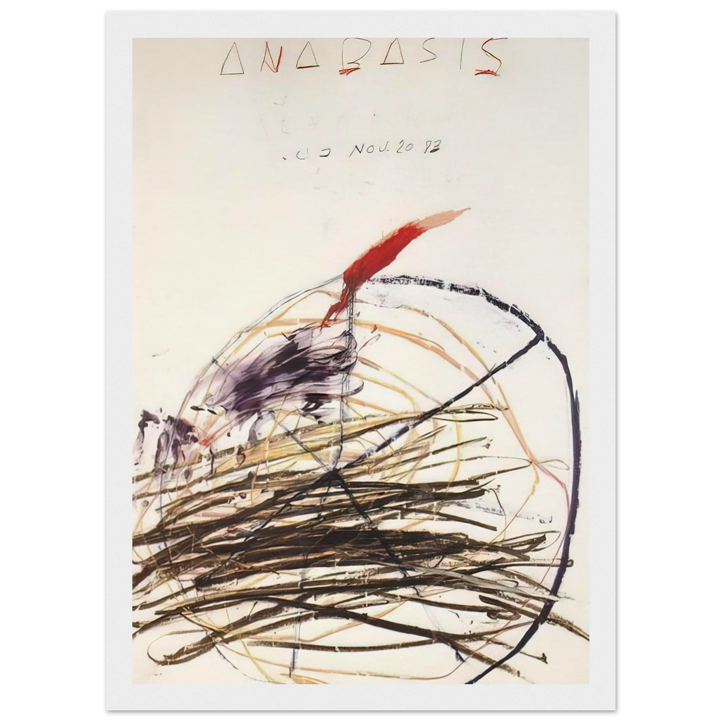 Anabasis  Xenephon  Framed Poster | Cy Twombly Framed Prints Wall Art | Cy Twombly Store