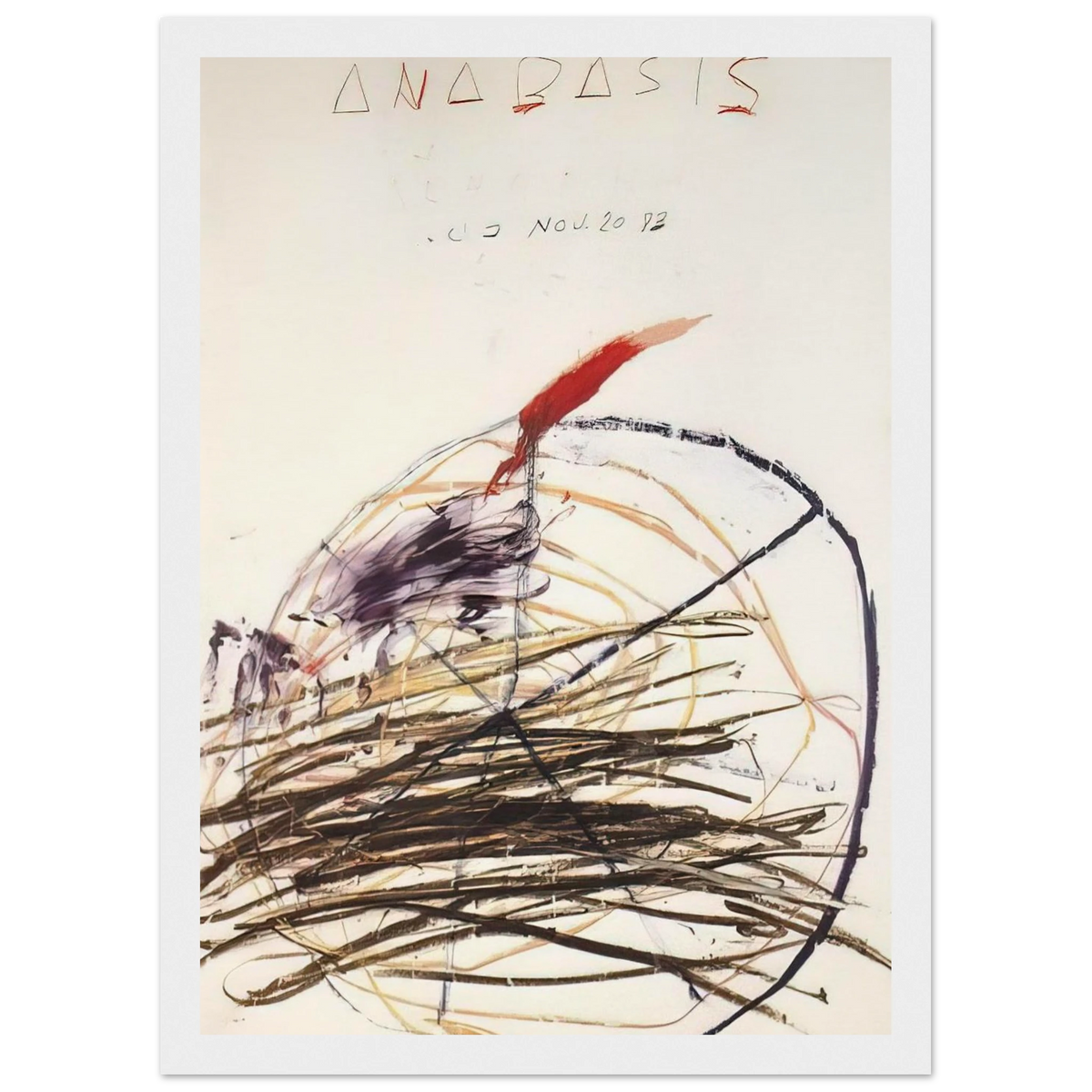 Anabasis  Xenephon  Framed Poster | Cy Twombly Framed Prints Wall Art | Cy Twombly Store