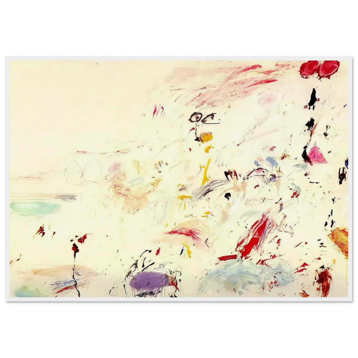 Bay of Naples Framed Poster | Cy Twombly Framed Prints Wall Art | Cy Twombly Store