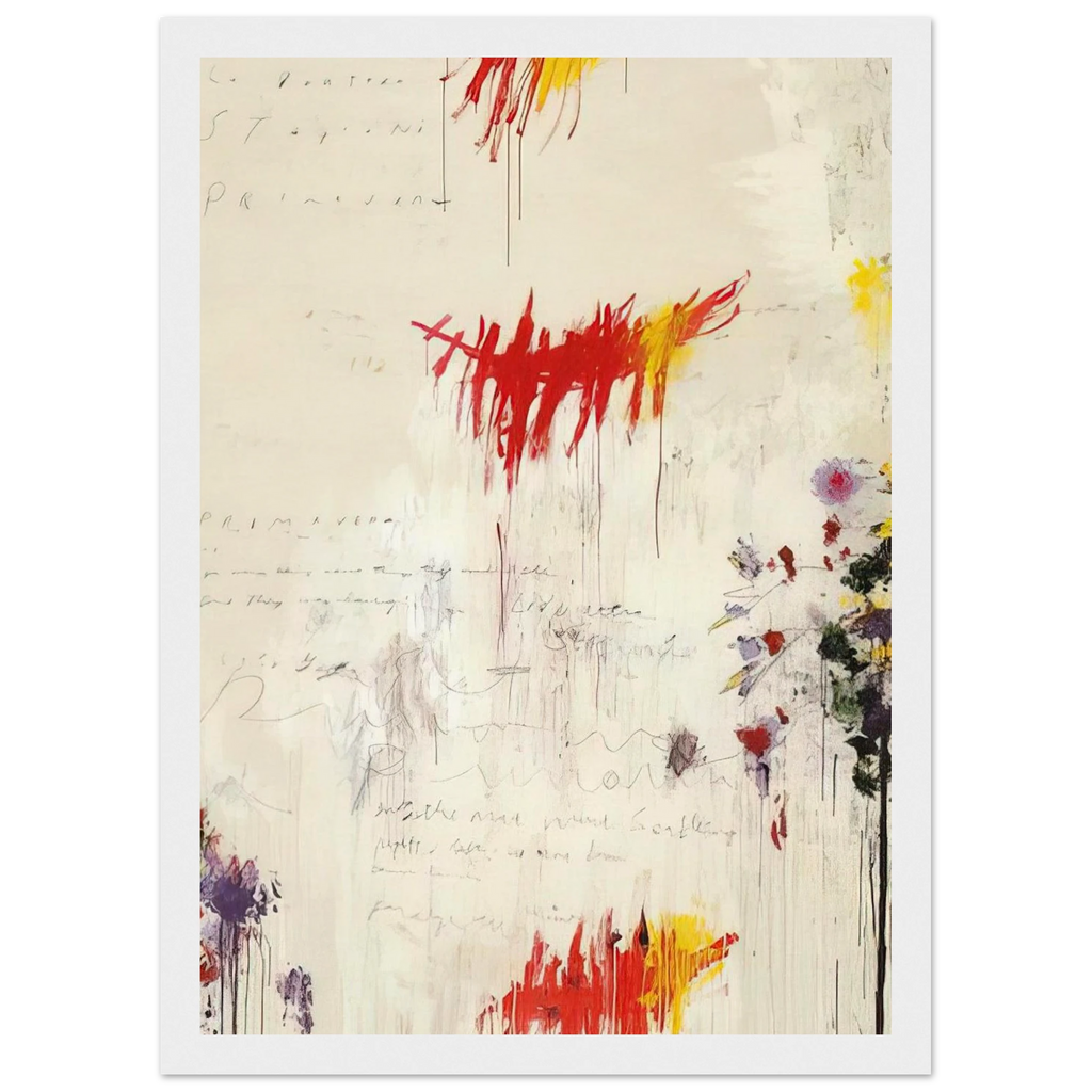 Quattro stagioni I. Primavera Framed Poster | Cy Twombly Framed Prints Wall Art | Cy Twombly Store