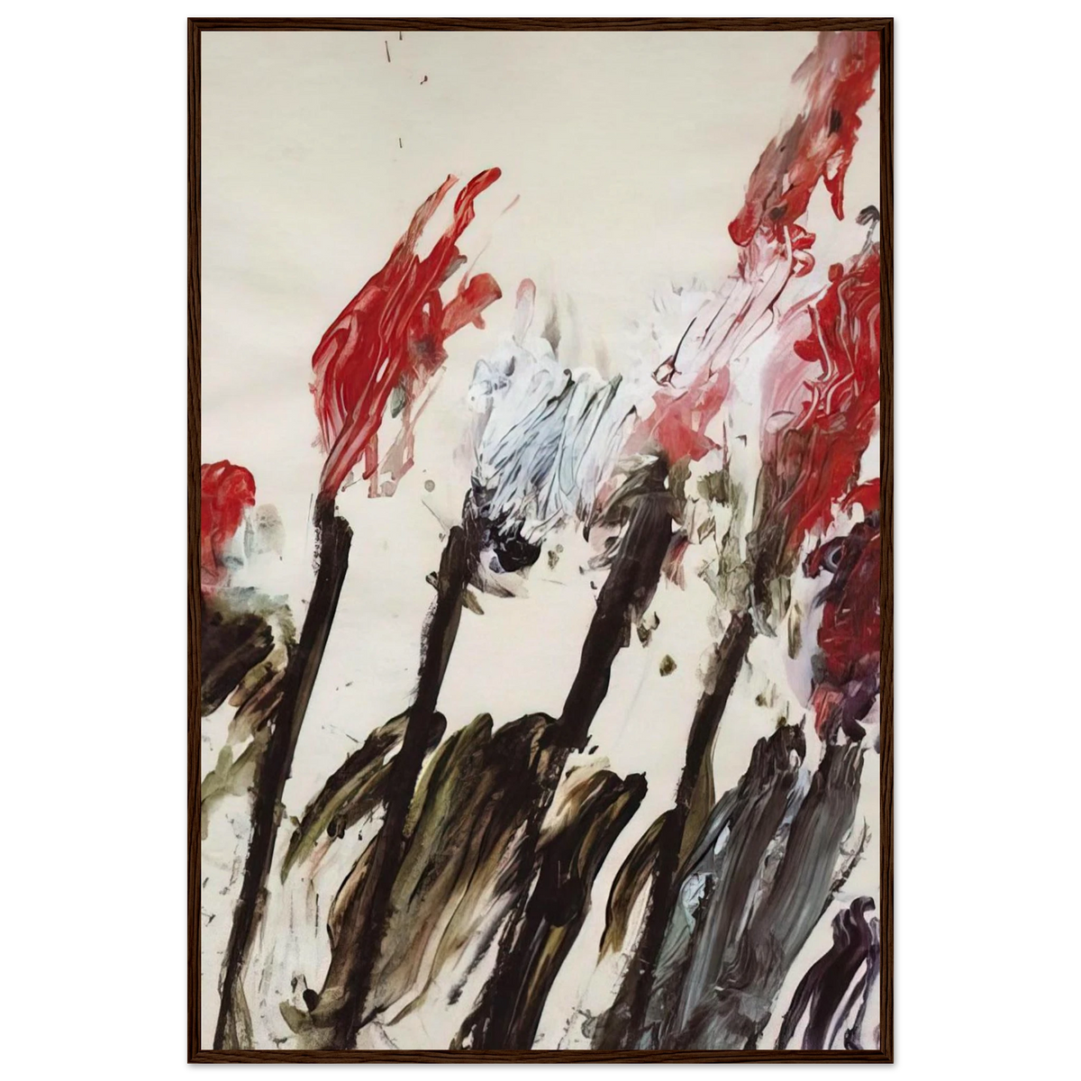 Nicola's Irises Framed Poster | Cy Twombly Framed Prints Wall Art | Cy Twombly Store