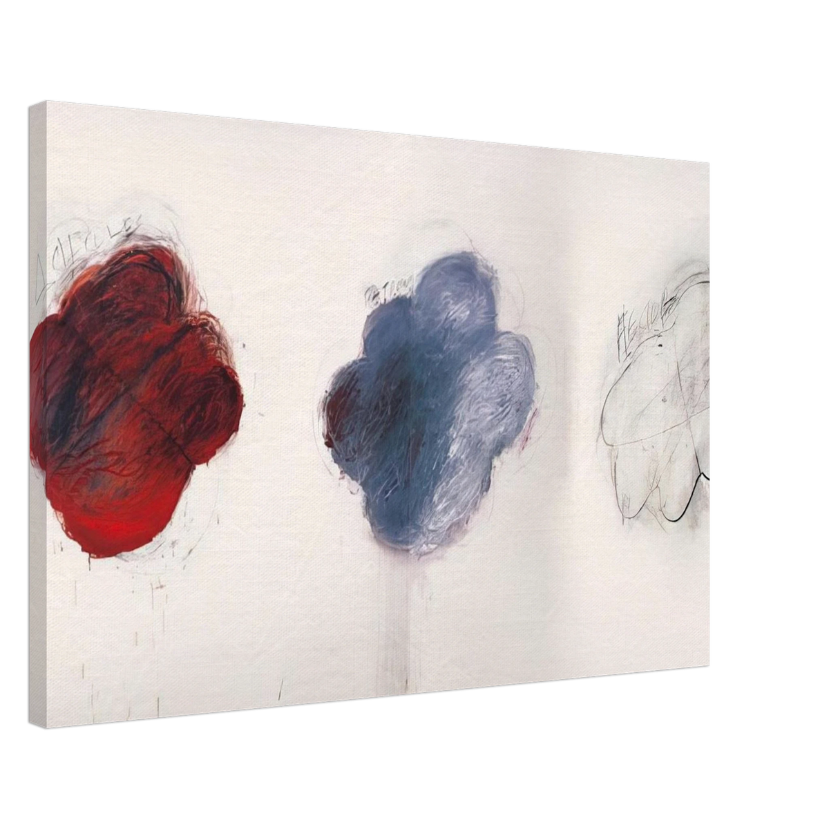 Fifty Days at Iliam. Shades of Achilles, Patroclus, and Hector Canvas | Cy Twombly Canvas | Cy Twombly Store