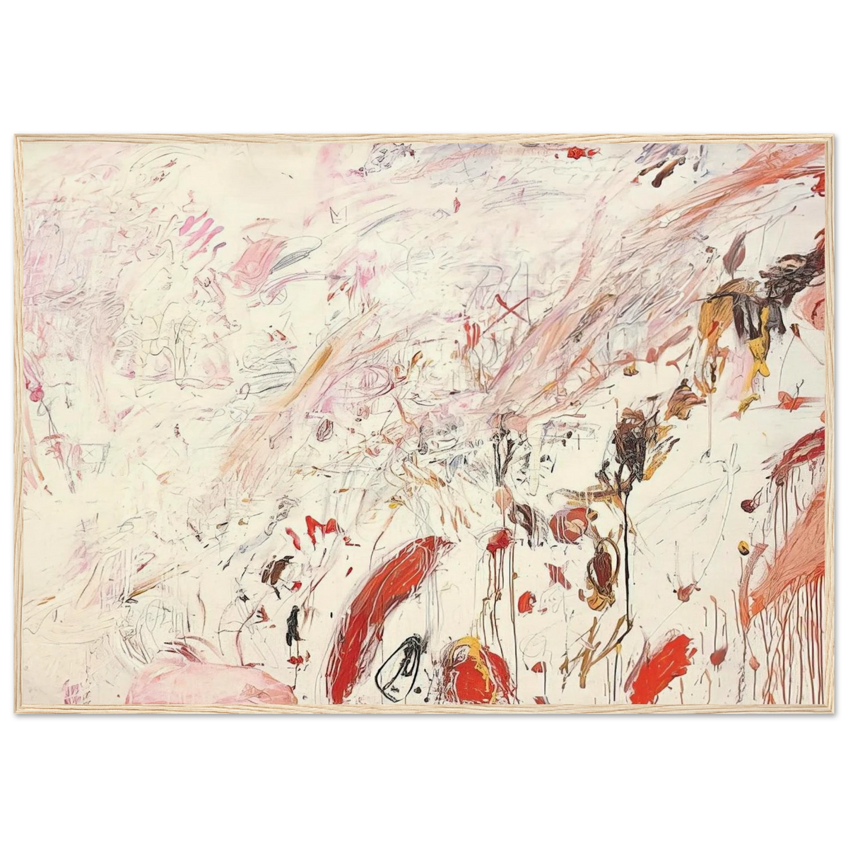 Ferragosto III Framed Poster | Cy Twombly Framed Prints Wall Art | Cy Twombly Store