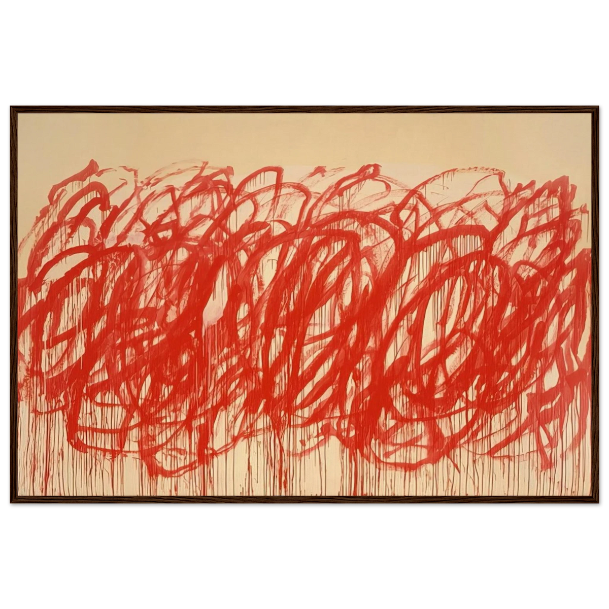 Untitled  Bacchus  Framed Poster | Cy Twombly Framed Prints Wall Art | Cy Twombly Store