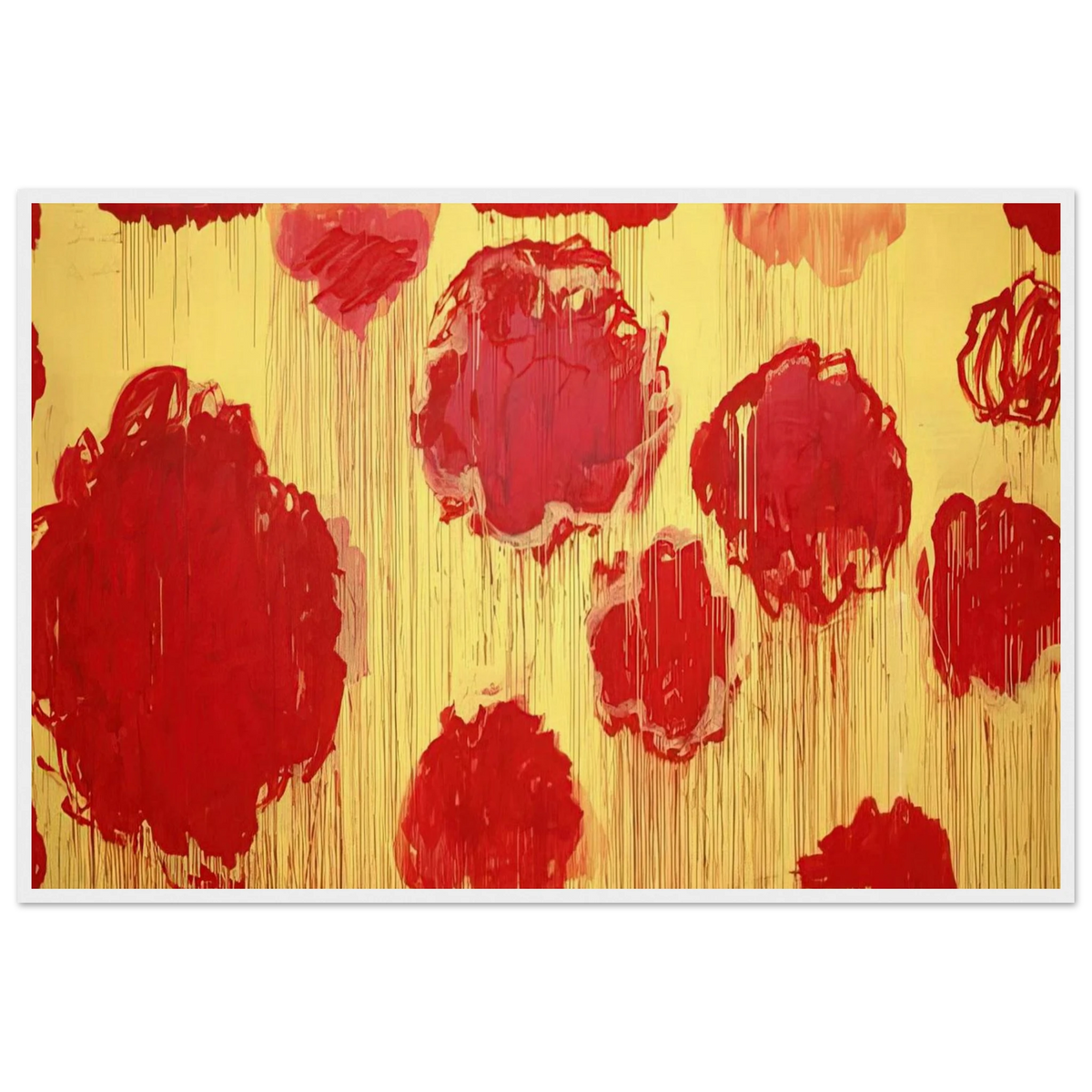 Untitled  Peonias series  Framed Poster | Cy Twombly Framed Prints Wall Art | Cy Twombly Store