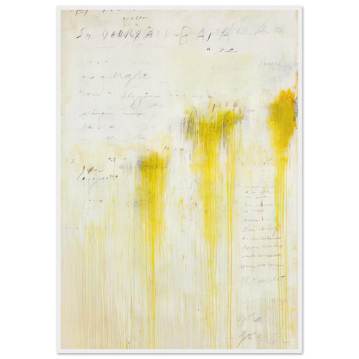 Quattro Stagioni II. Estate Framed Poster | Cy Twombly Framed Prints Wall Art | Cy Twombly Store