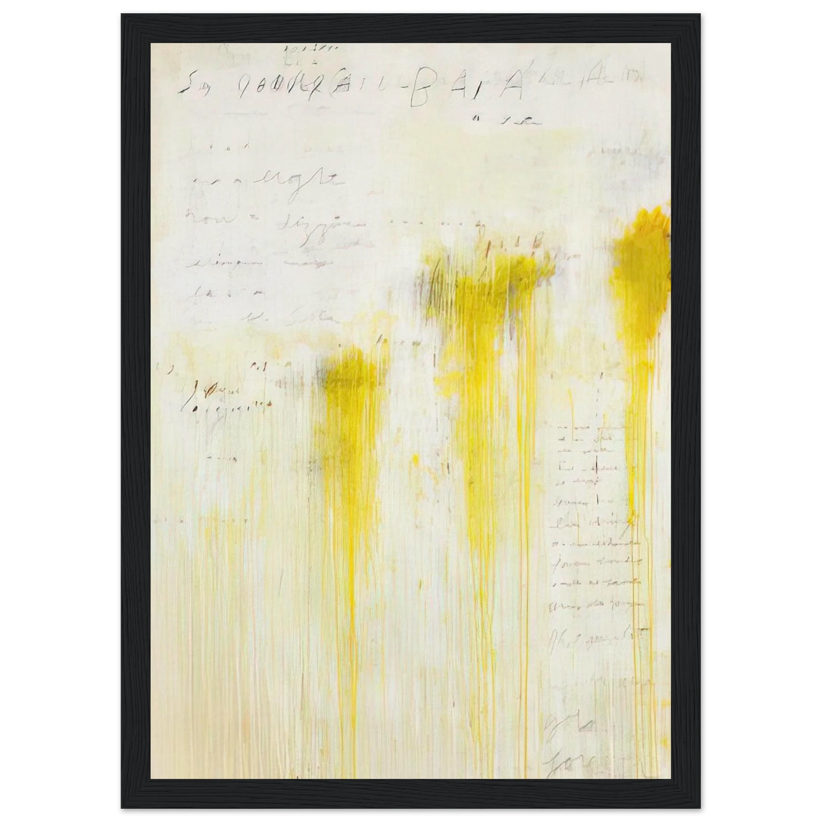 Quattro Stagioni II. Estate Framed Poster | Cy Twombly Framed Prints Wall Art | Cy Twombly Store