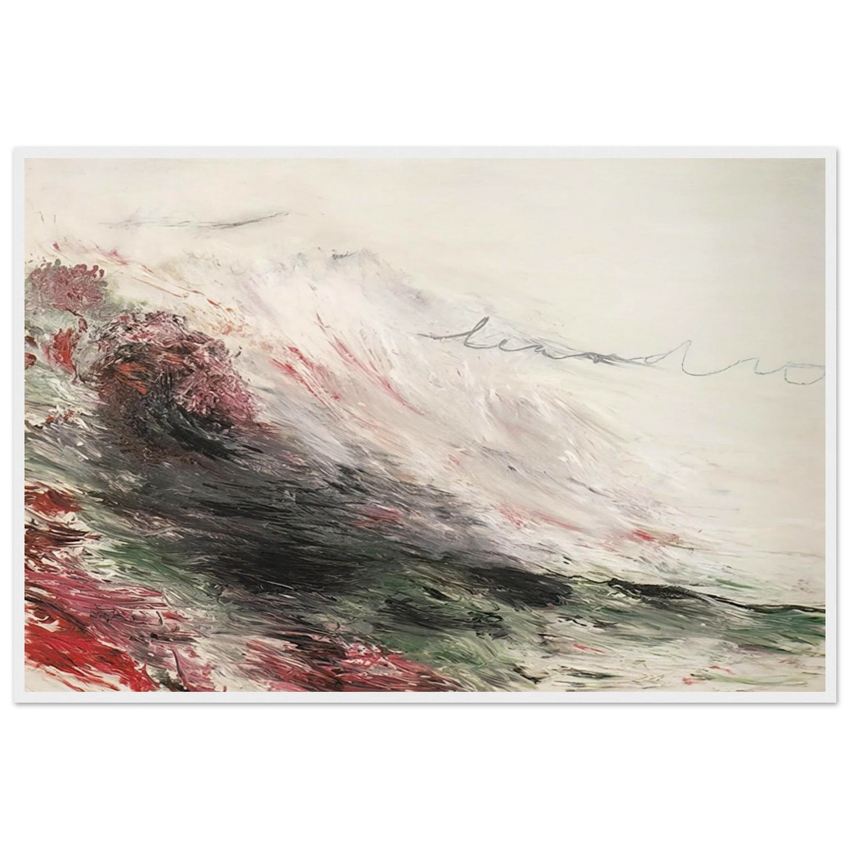 Hero and Leandro  A Painting in Four Parts  Part I Framed Poster | Cy Twombly Framed Prints Wall Art | Cy Twombly Store