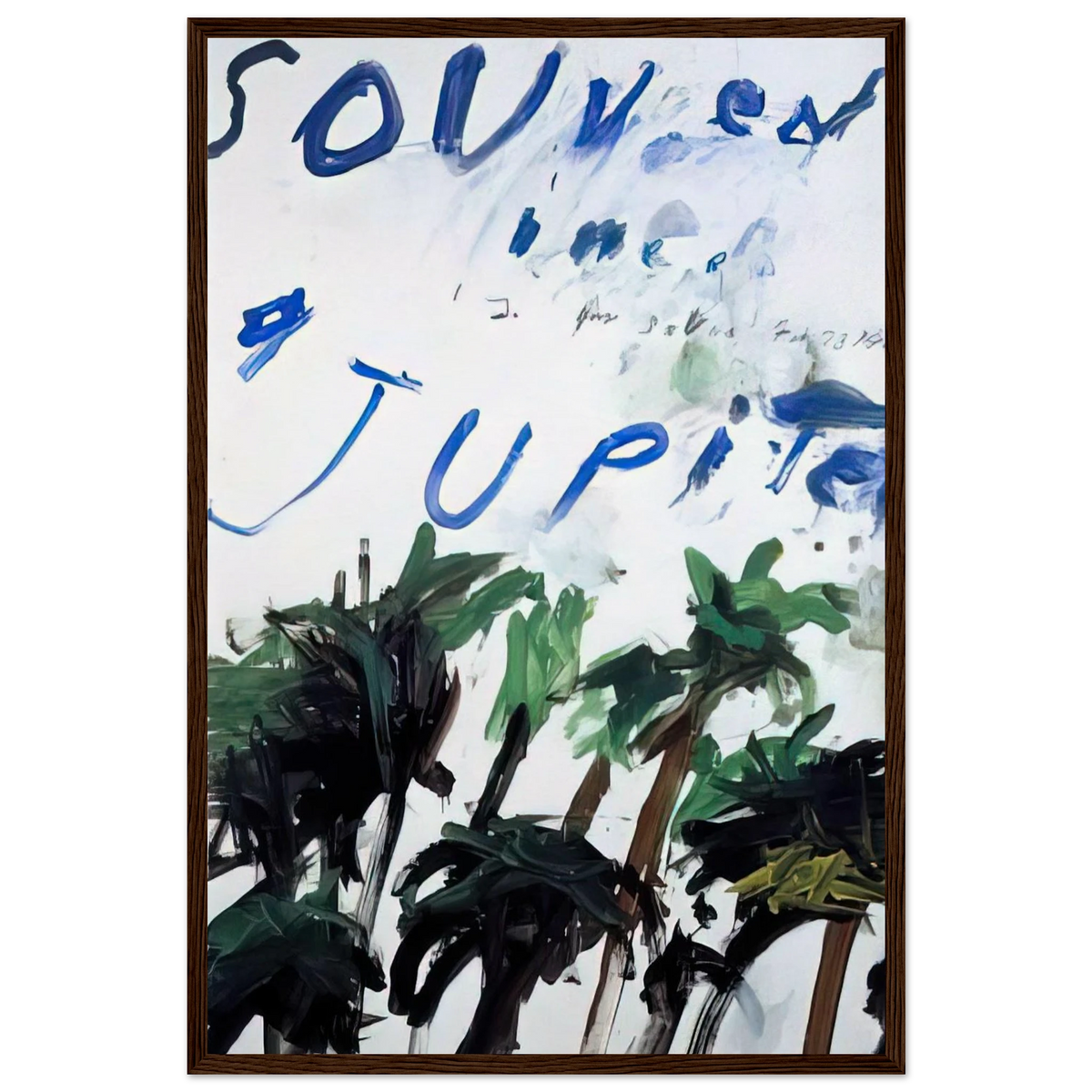 Souvenir Framed Poster | Cy Twombly Framed Prints Wall Art | Cy Twombly Store