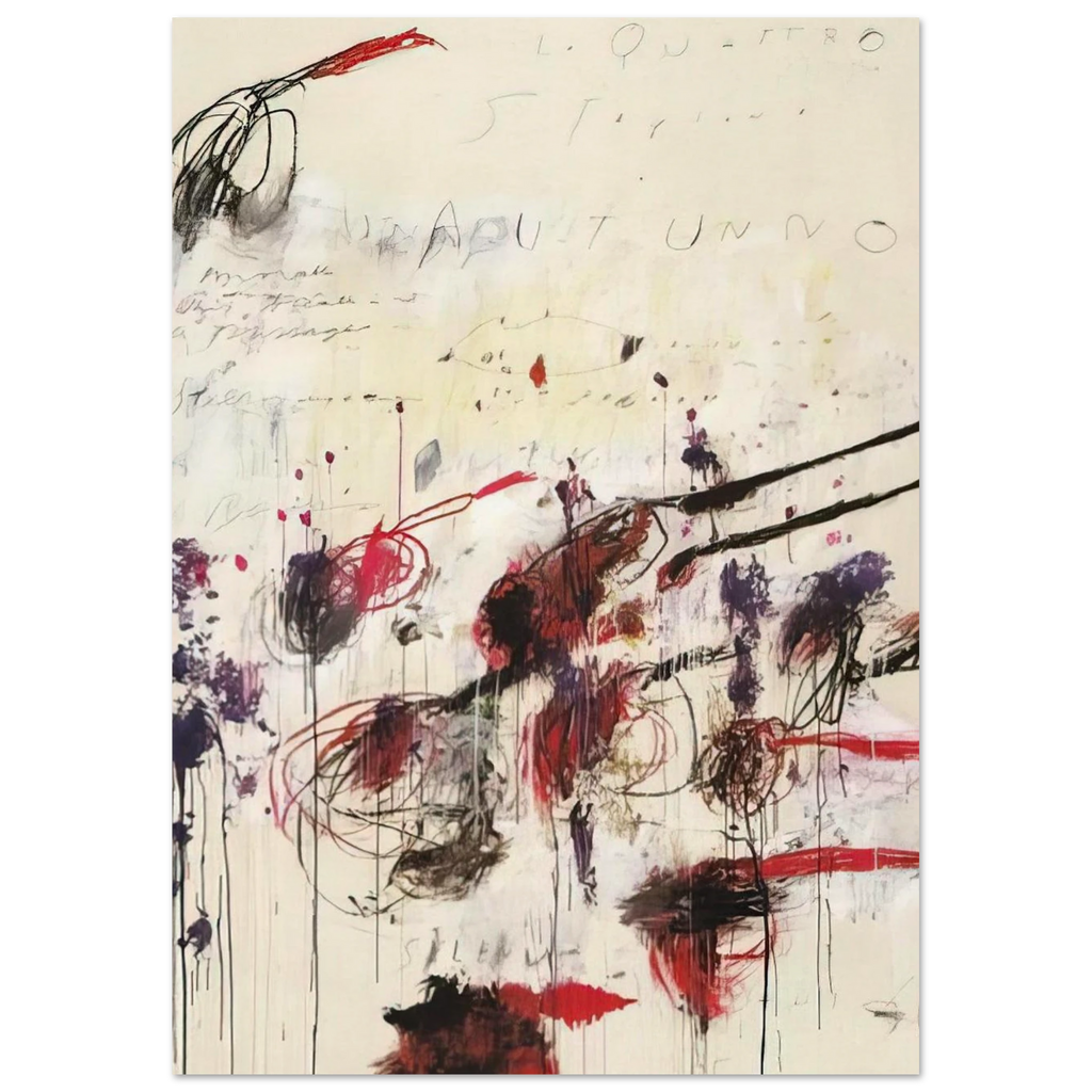 Quattro stagioni I. Autunno Poster | Cy Twombly Poster | Cy Twombly Store