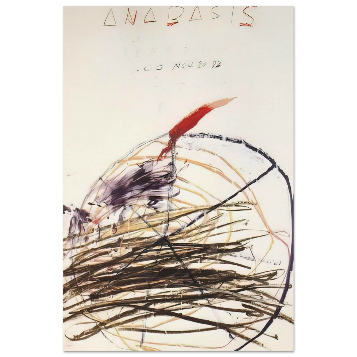 Anabasis  Xenephon  Poster | Cy Twombly Poster | Cy Twombly Store