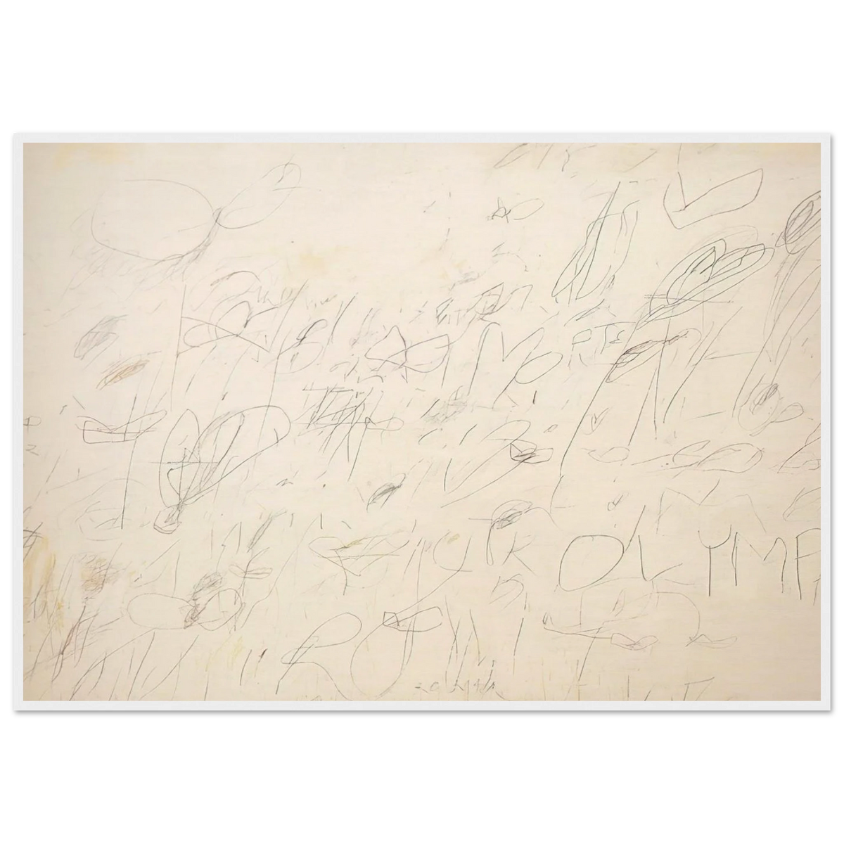 Olympia Framed Poster | Cy Twombly Framed Prints Wall Art | Cy Twombly Store