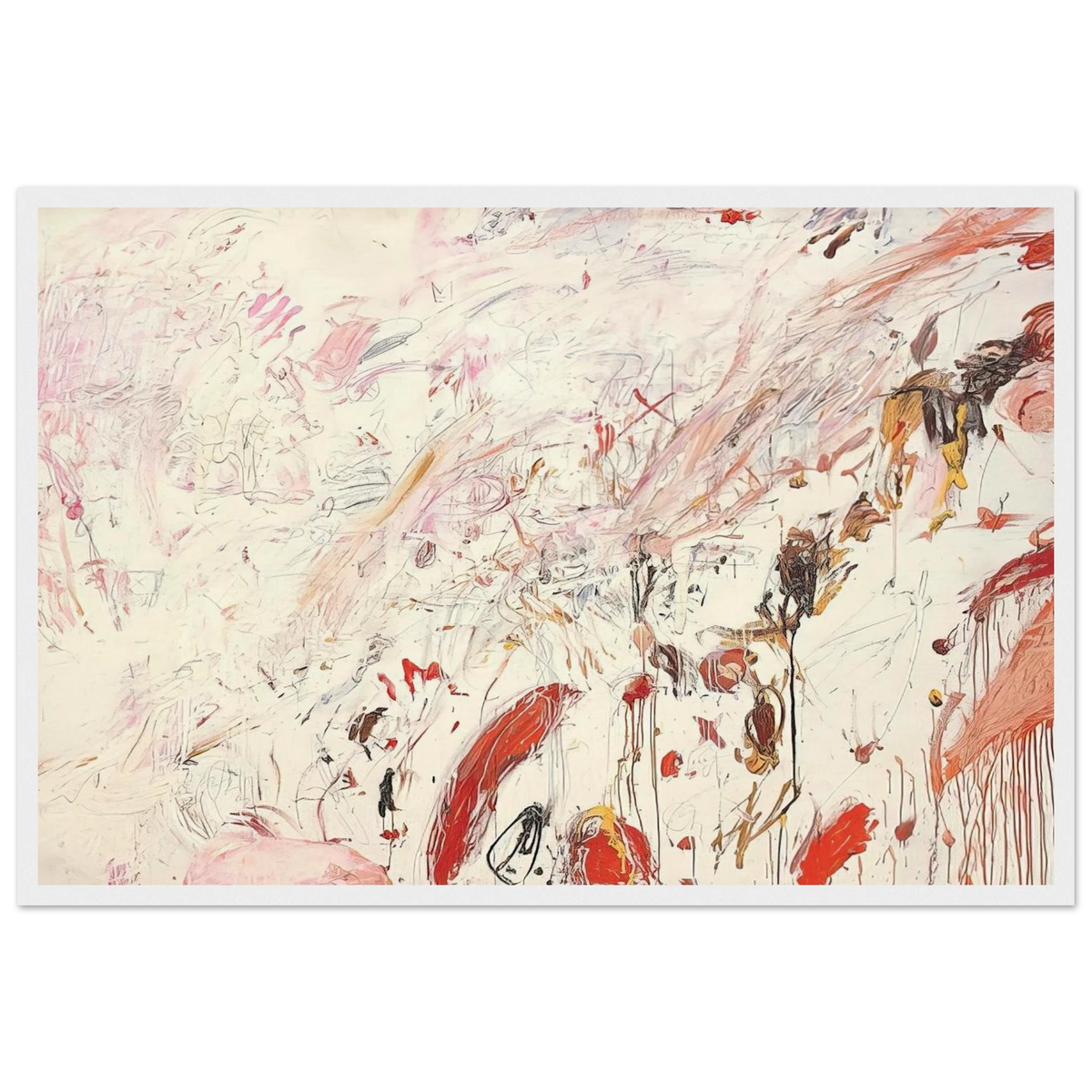 Ferragosto III Framed Poster | Cy Twombly Framed Prints Wall Art | Cy Twombly Store