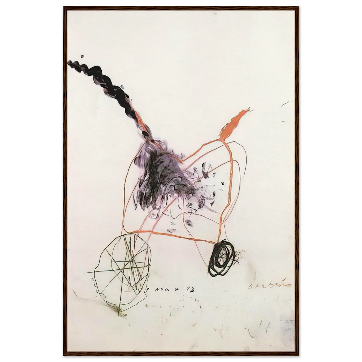 Anabasis Framed Poster | Cy Twombly Framed Prints Wall Art | Cy Twombly Store
