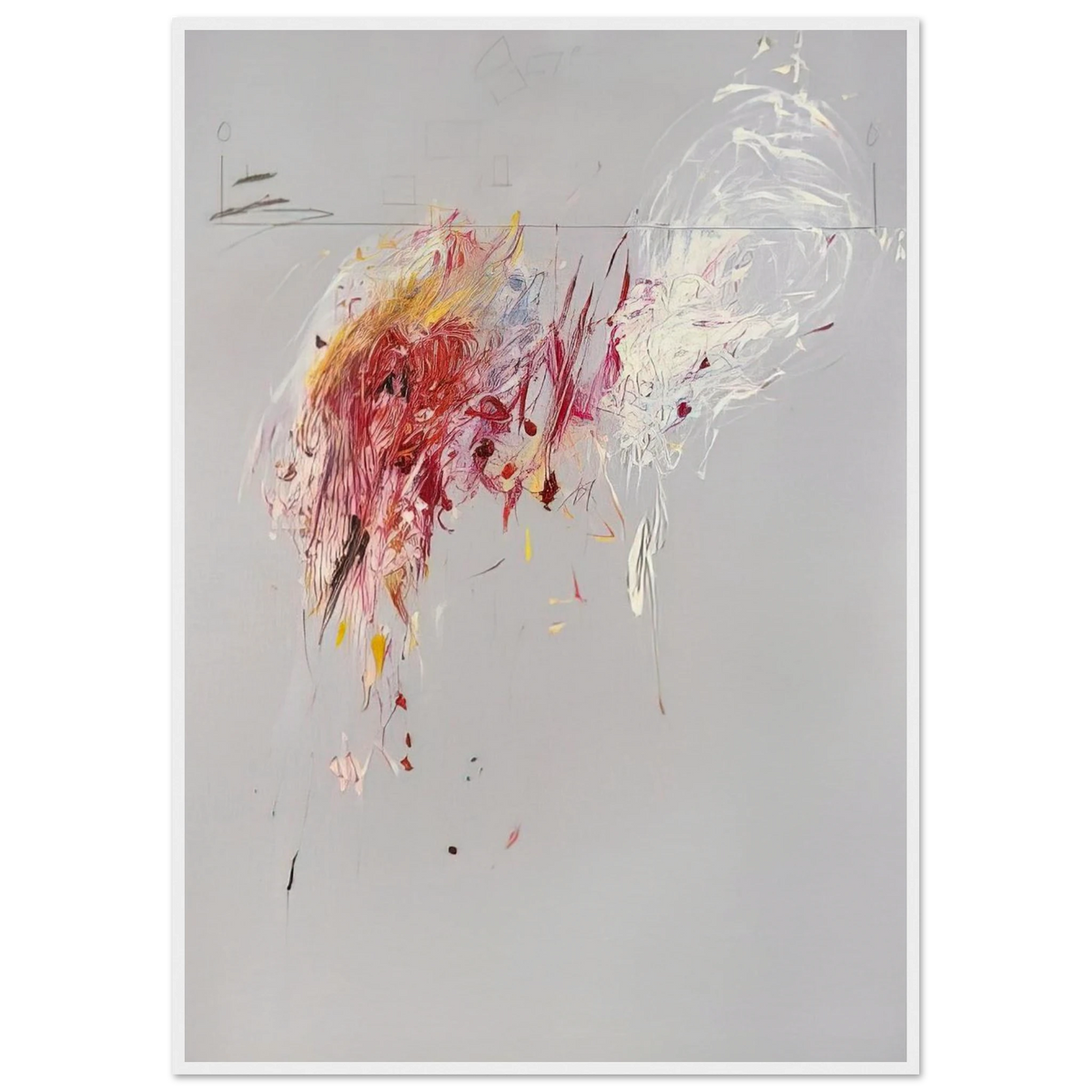 Nine Discourses on Commodus, Part V Framed Poster | Cy Twombly Framed Prints Wall Art | Cy Twombly Store