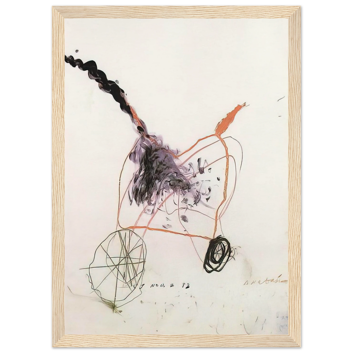 Anabasis Framed Poster | Cy Twombly Framed Prints Wall Art | Cy Twombly Store