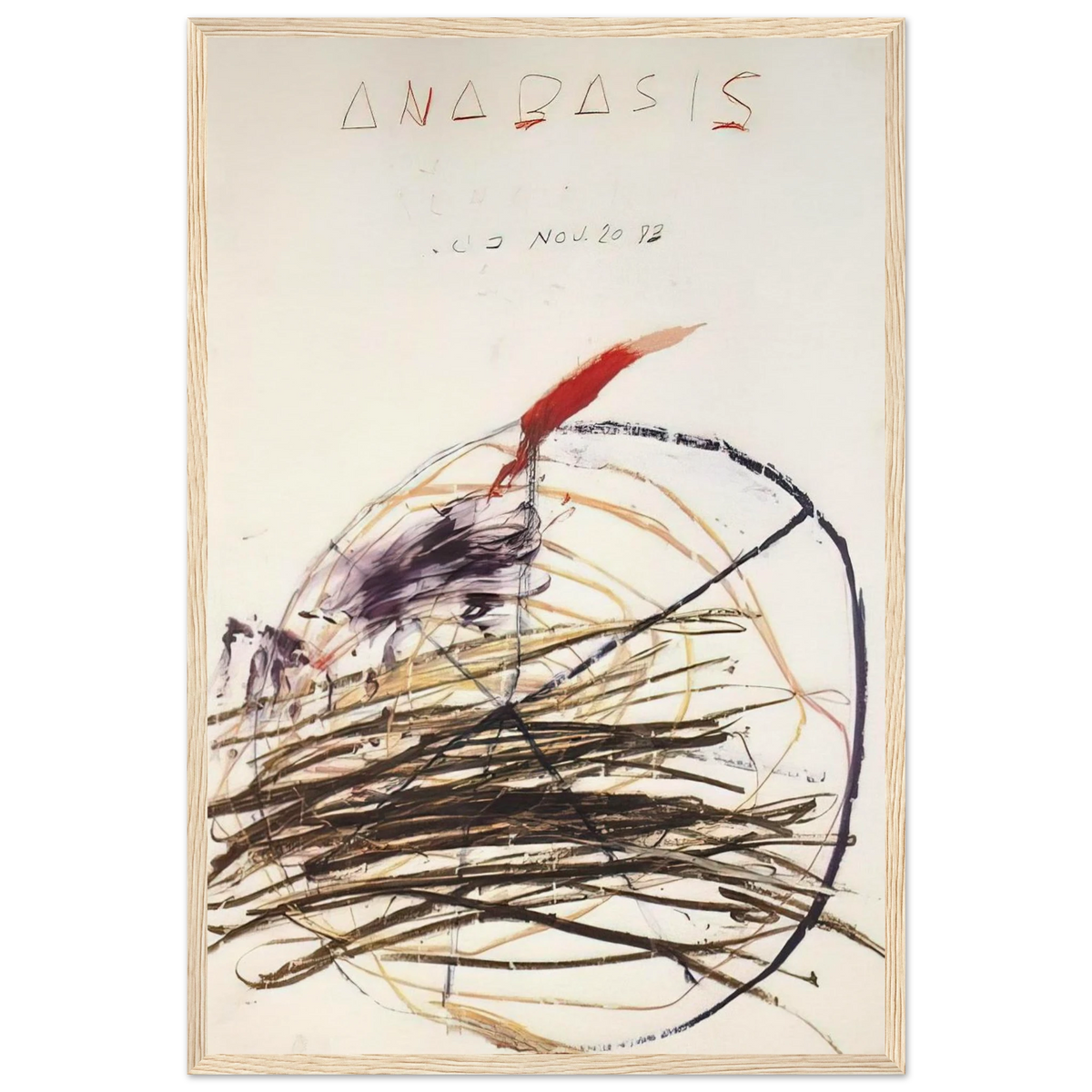 Anabasis  Xenephon  Framed Poster | Cy Twombly Framed Prints Wall Art | Cy Twombly Store