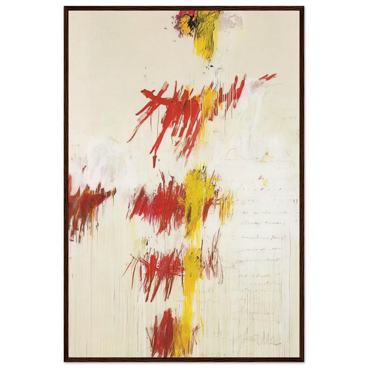 Quattro Stagioni II. Primavera Framed Poster | Cy Twombly Framed Prints Wall Art | Cy Twombly Store