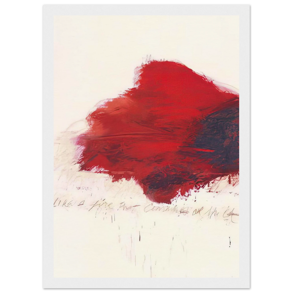 Fifty Days at Iliam. The Fire that Consumes All before It Framed Poster | Cy Twombly Framed Prints Wall Art | Cy Twombly Store