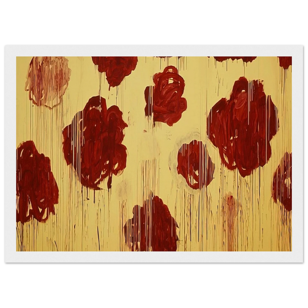 Untitled,  Blooming, A Scattering of Blossoms & Other Things  Framed Poster | Cy Twombly Framed Prints Wall Art | Cy Twombly Store