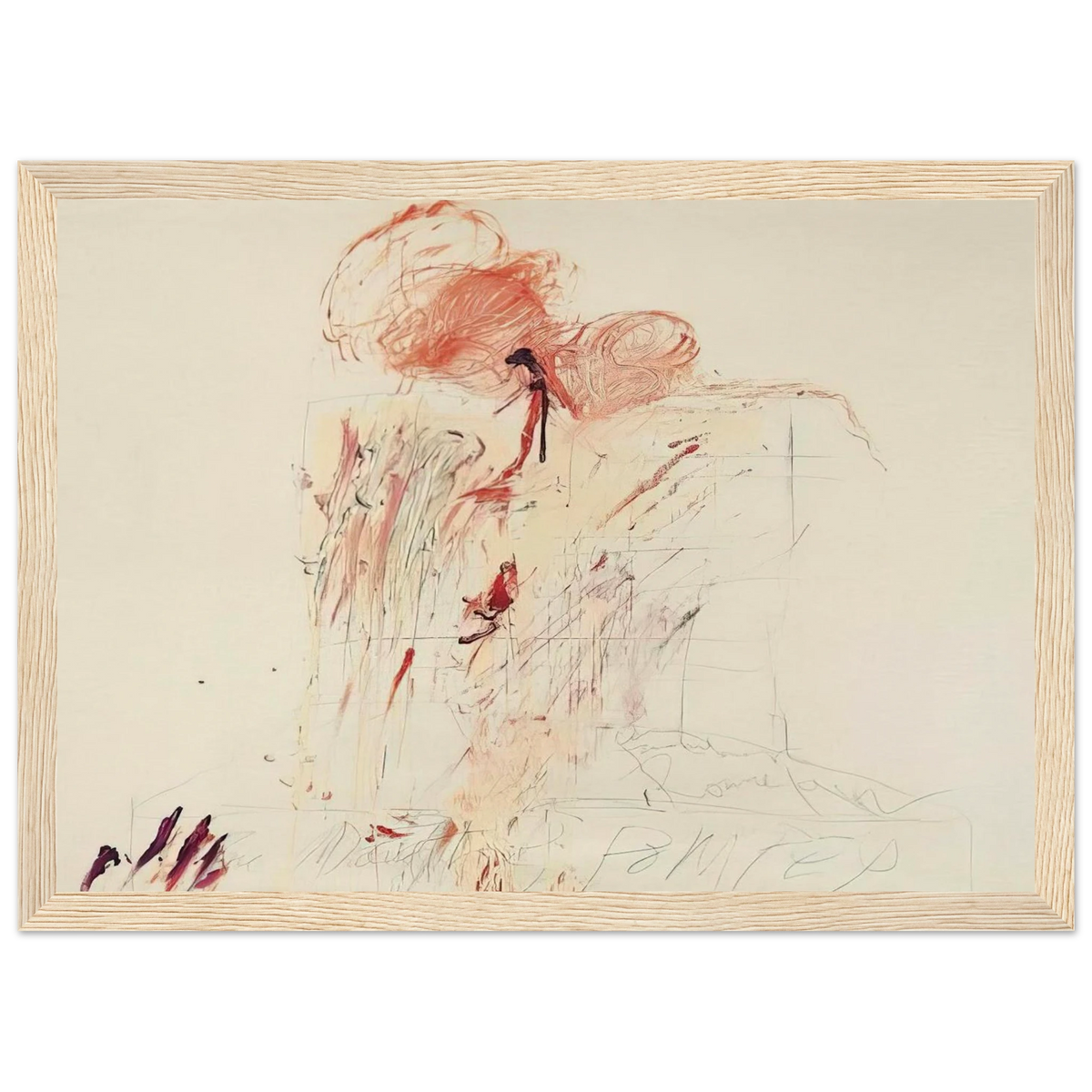 Death of Pompey  Rome  Framed Poster | Cy Twombly Framed Prints Wall Art | Cy Twombly Store