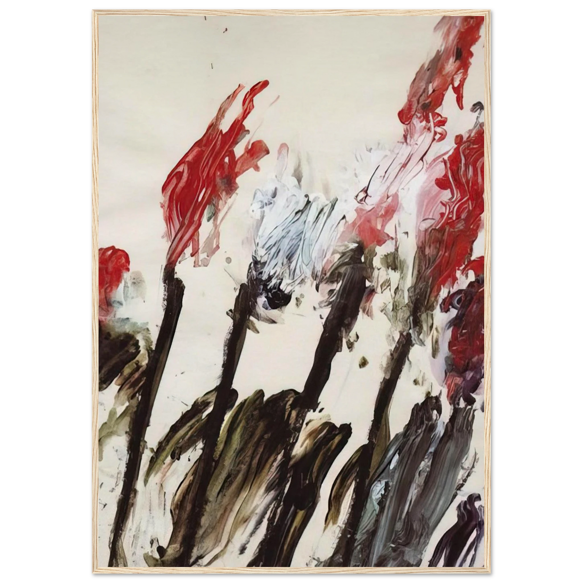 Nicola's Irises Framed Poster | Cy Twombly Framed Prints Wall Art | Cy Twombly Store