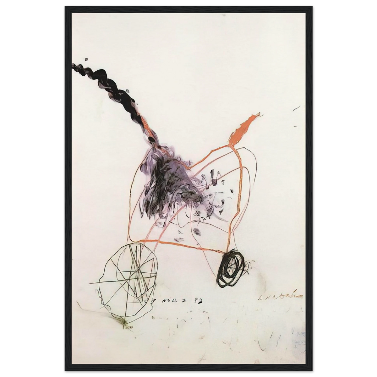 Anabasis Framed Poster | Cy Twombly Framed Prints Wall Art | Cy Twombly Store
