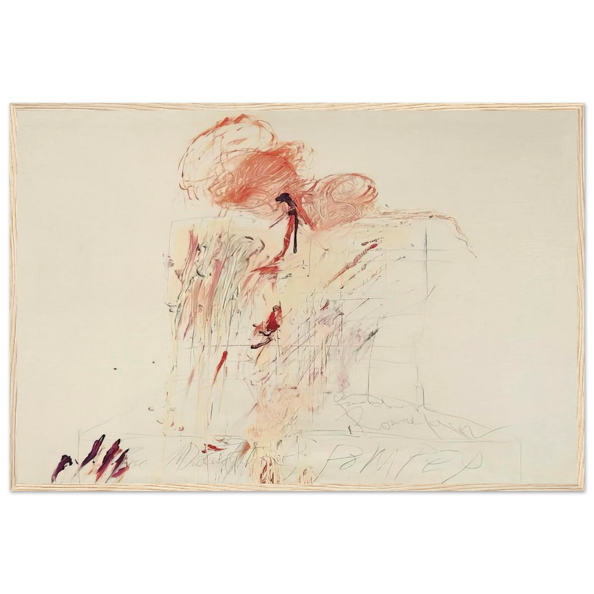Death of Pompey  Rome  Framed Poster | Cy Twombly Framed Prints Wall Art | Cy Twombly Store