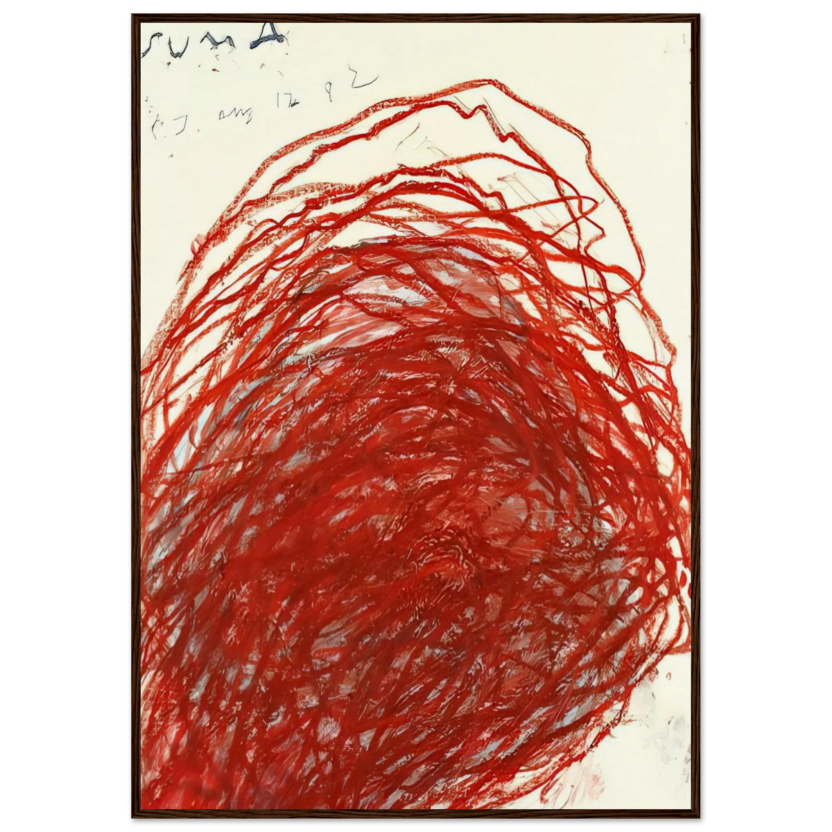 Suma Framed Poster | Cy Twombly Framed Prints Wall Art | Cy Twombly Store