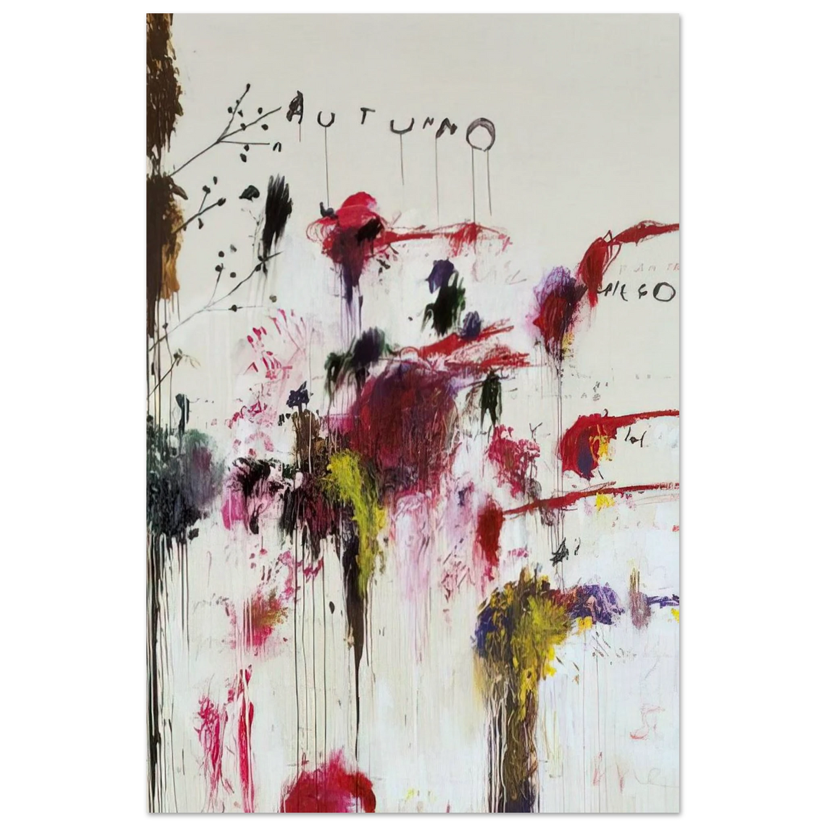 Quattro Stagioni II. Autunno Poster | Cy Twombly Poster | Cy Twombly Store