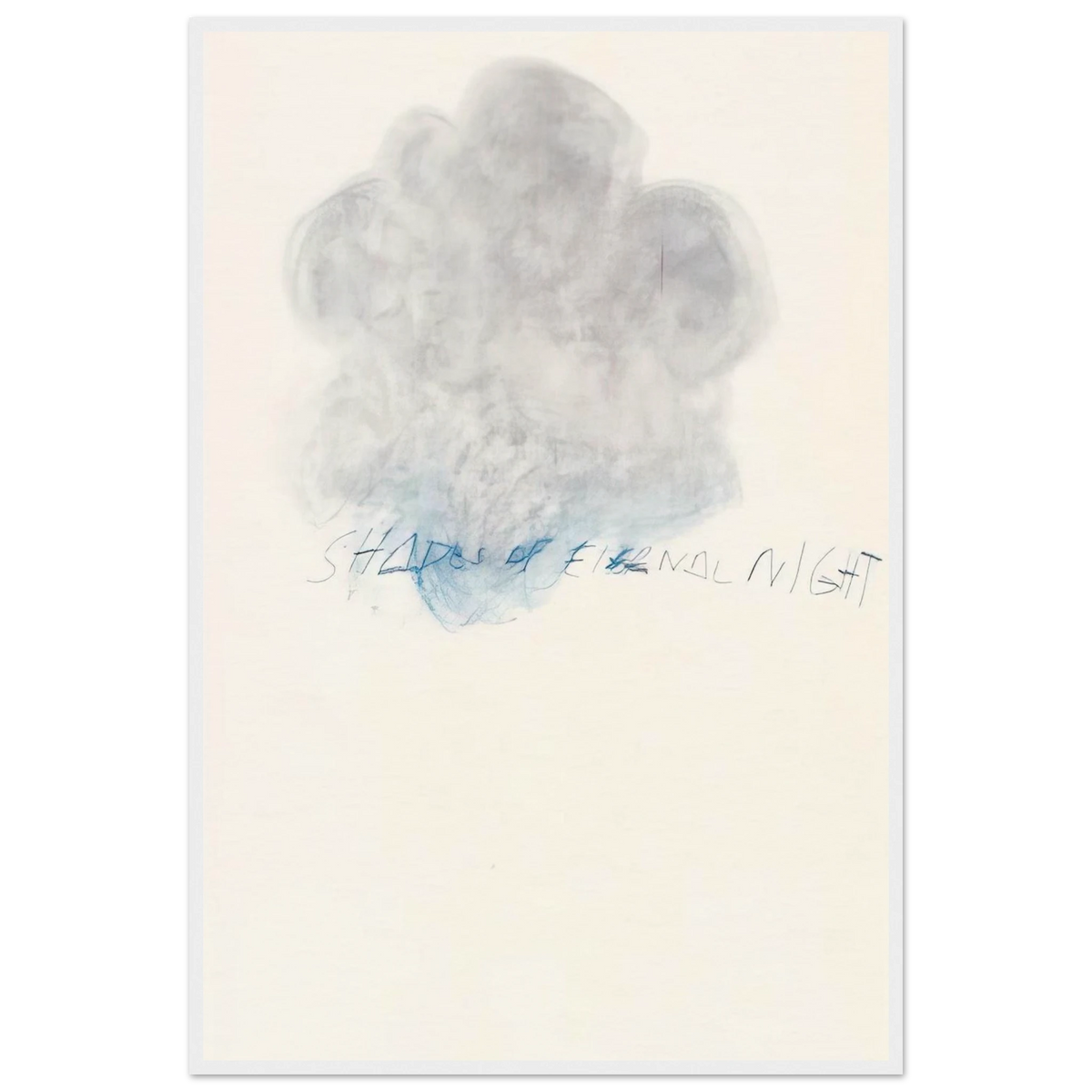 Fifty Days at Iliam. Shades of Eternal Night Framed Poster | Cy Twombly Framed Prints Wall Art | Cy Twombly Store