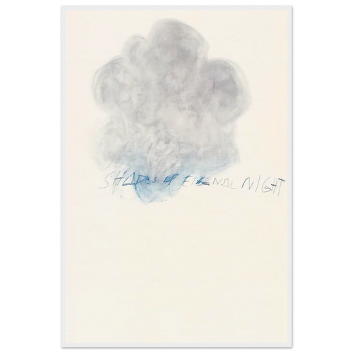Fifty Days at Iliam. Shades of Eternal Night Framed Poster | Cy Twombly Framed Prints Wall Art | Cy Twombly Store