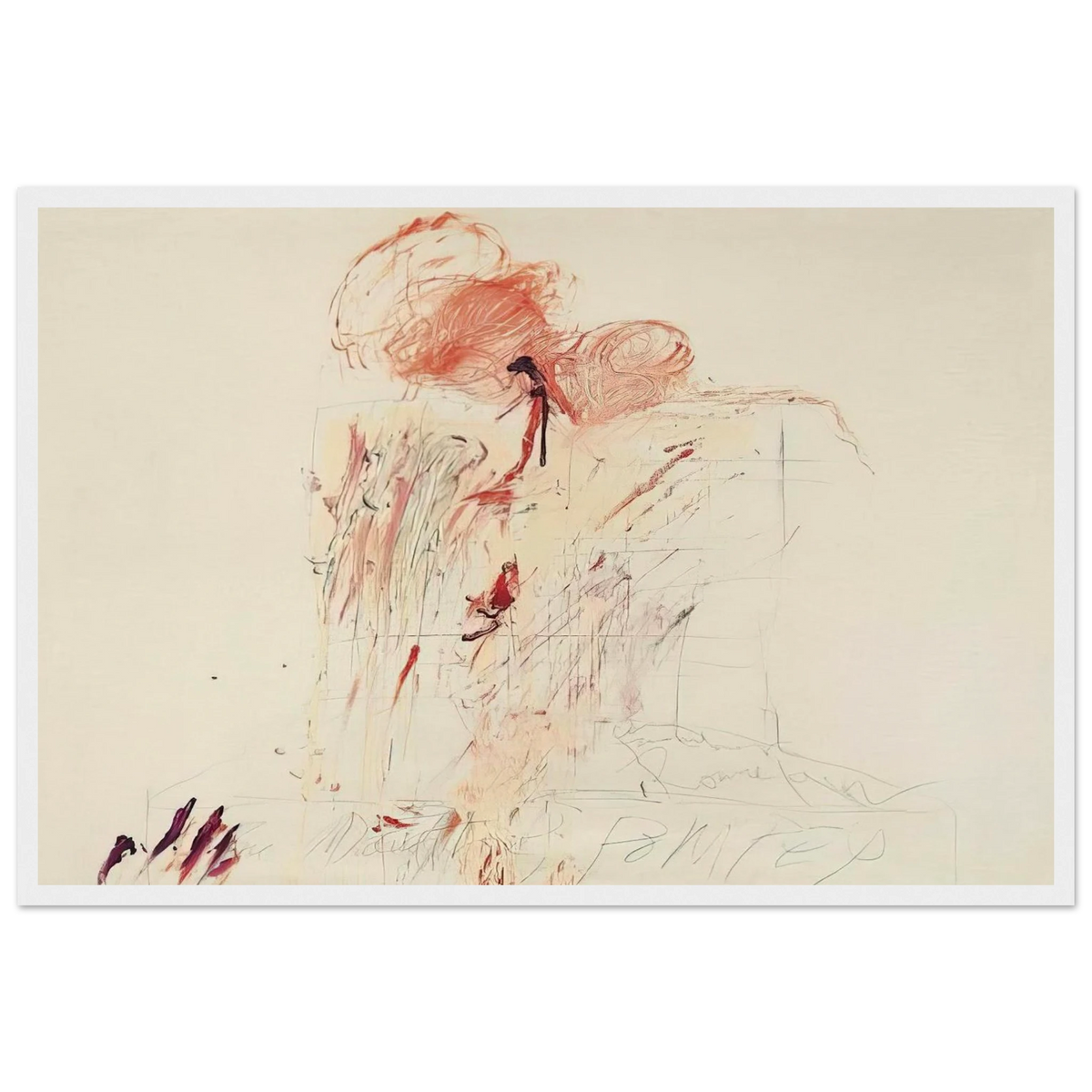Death of Pompey  Rome  Framed Poster | Cy Twombly Framed Prints Wall Art | Cy Twombly Store