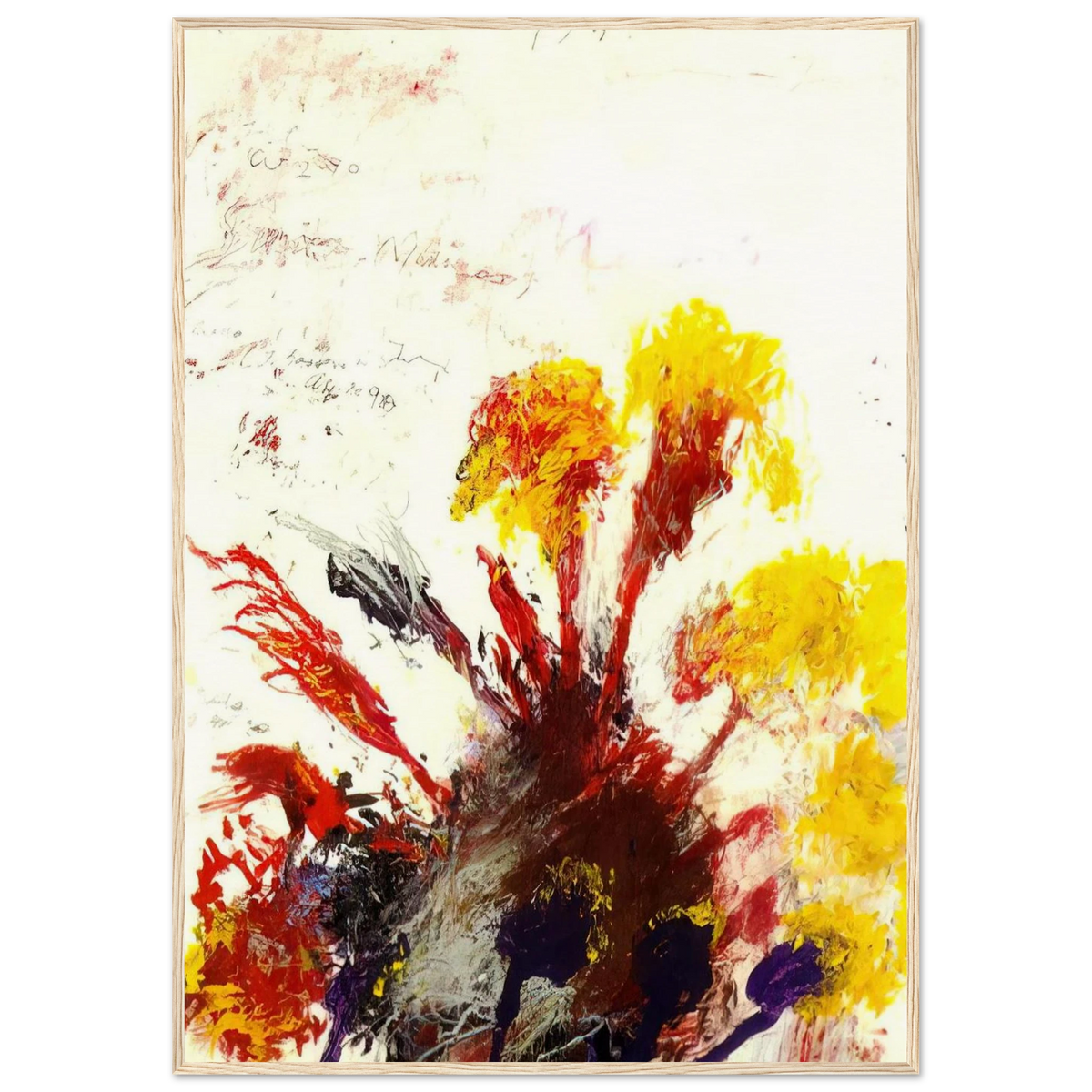 Summer Madness Framed Poster | Cy Twombly Framed Prints Wall Art | Cy Twombly Store