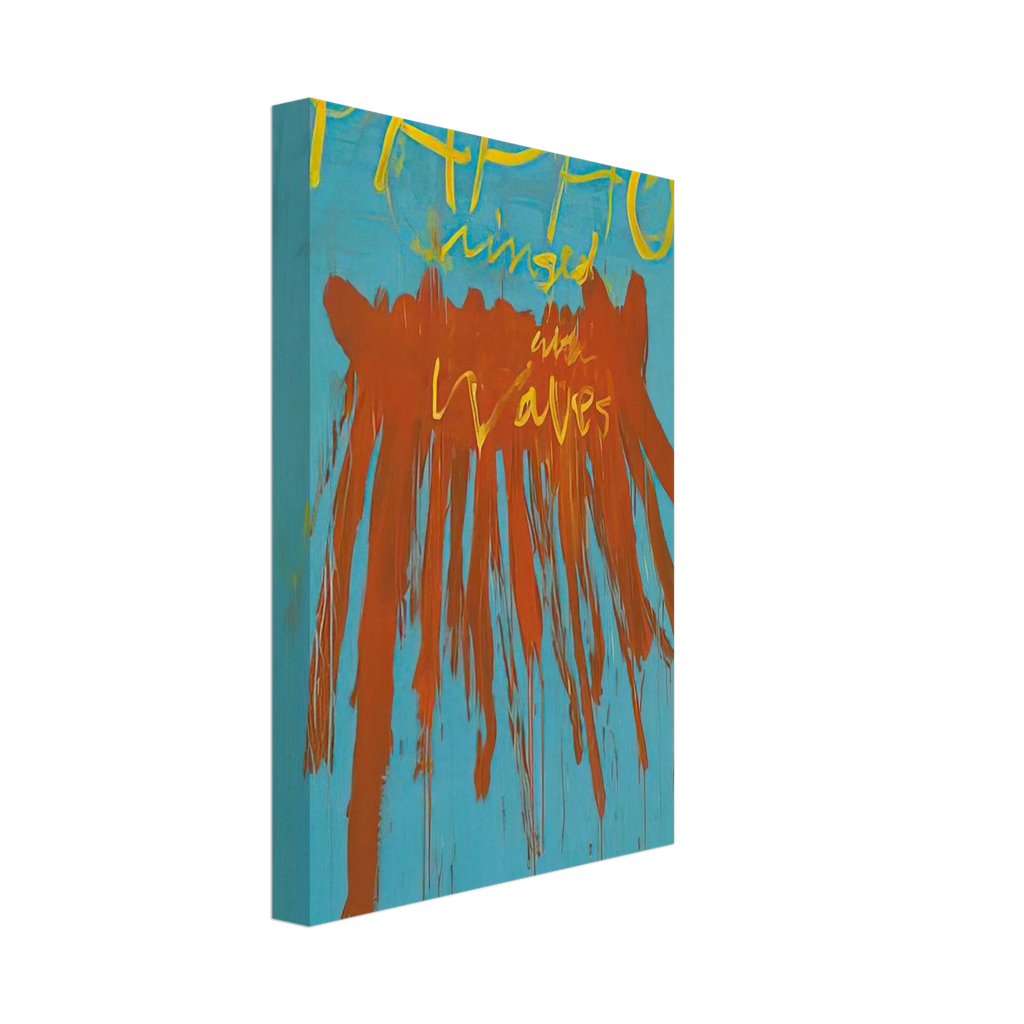 Leaving Paphos Ringed With Waves IV Canvas | Cy Twombly Canvas | Cy Twombly Store