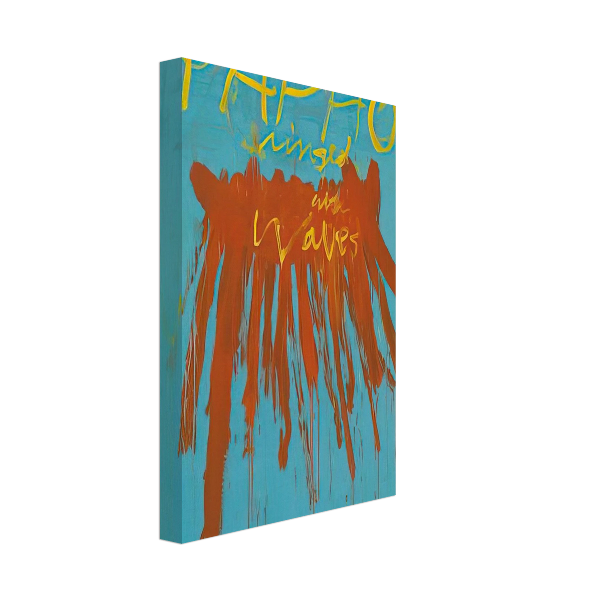 Leaving Paphos Ringed With Waves IV Canvas | Cy Twombly Canvas | Cy Twombly Store