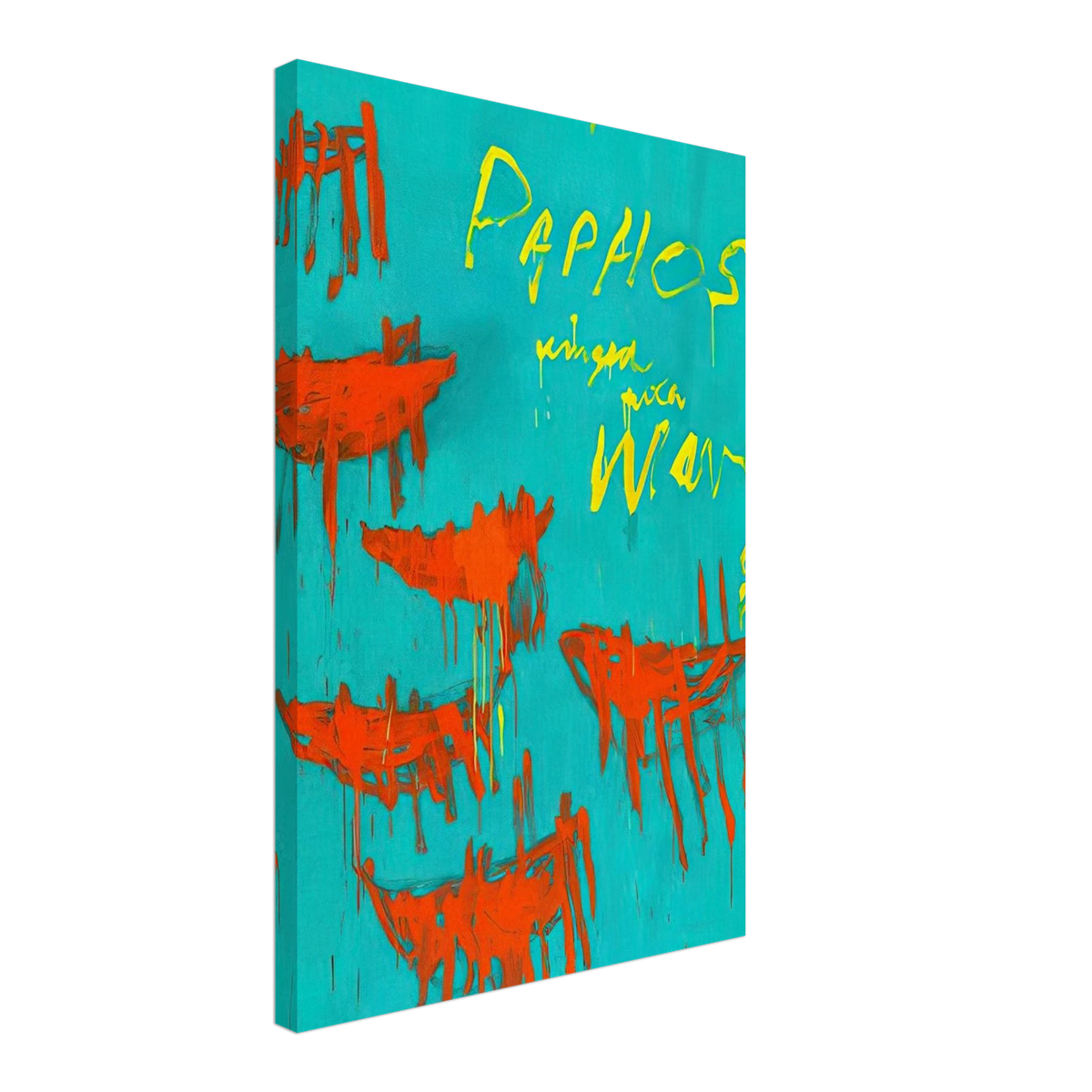 Leaving Paphos Ringed With Waves V Canvas | Cy Twombly Canvas | Cy Twombly Store