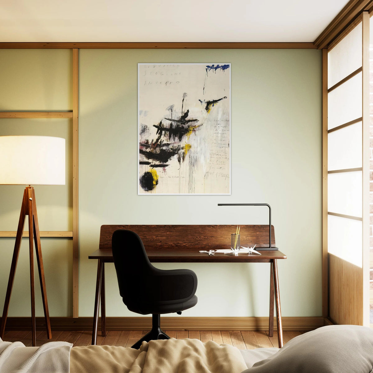 Quattro stagioni I. Inverno Framed Poster | Cy Twombly Framed Prints Wall Art | Cy Twombly Store