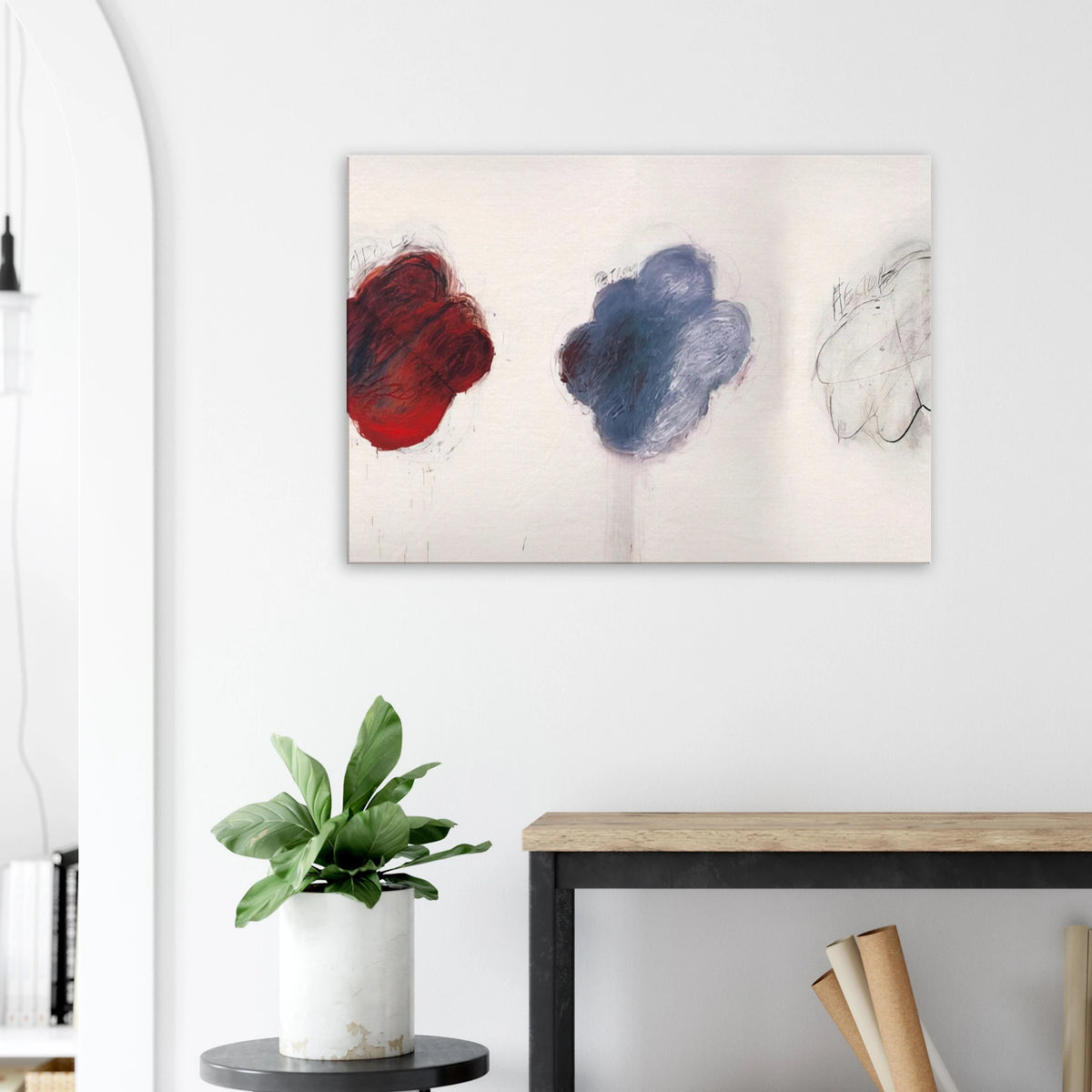 Fifty Days at Iliam. Shades of Achilles, Patroclus, and Hector Canvas | Cy Twombly Canvas | Cy Twombly Store