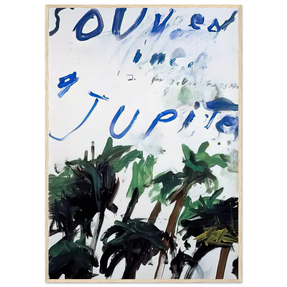 Souvenir Framed Poster | Cy Twombly Framed Prints Wall Art | Cy Twombly Store