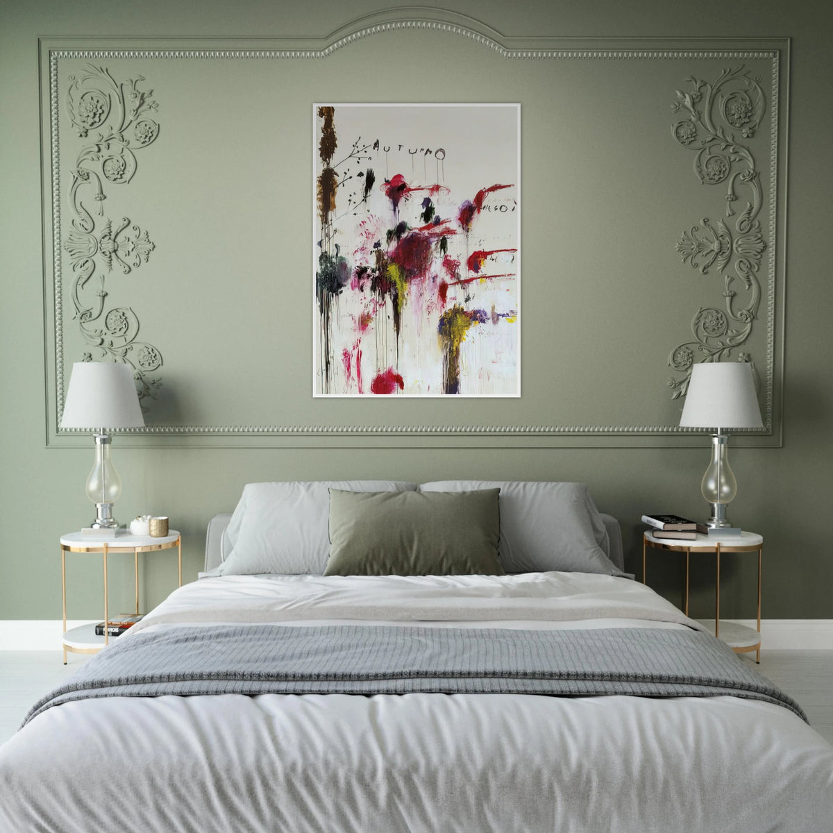 Quattro Stagioni II. Autunno Framed Poster | Cy Twombly Framed Prints Wall Art | Cy Twombly Store